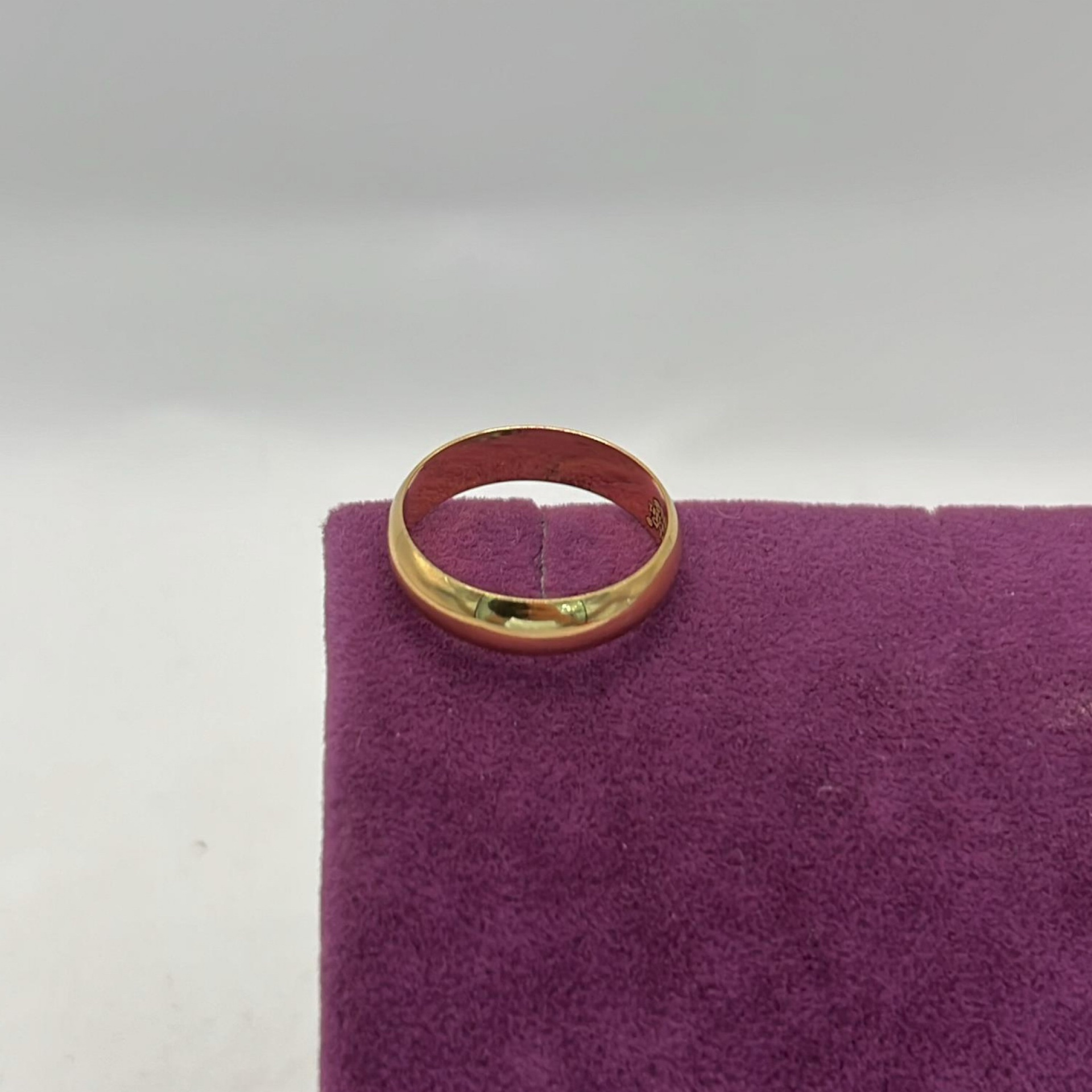 22 Ayar Altın Yüzük Düz Çilalı 5.14gr 25 Numara - Y01262 - Fotoğraf 5