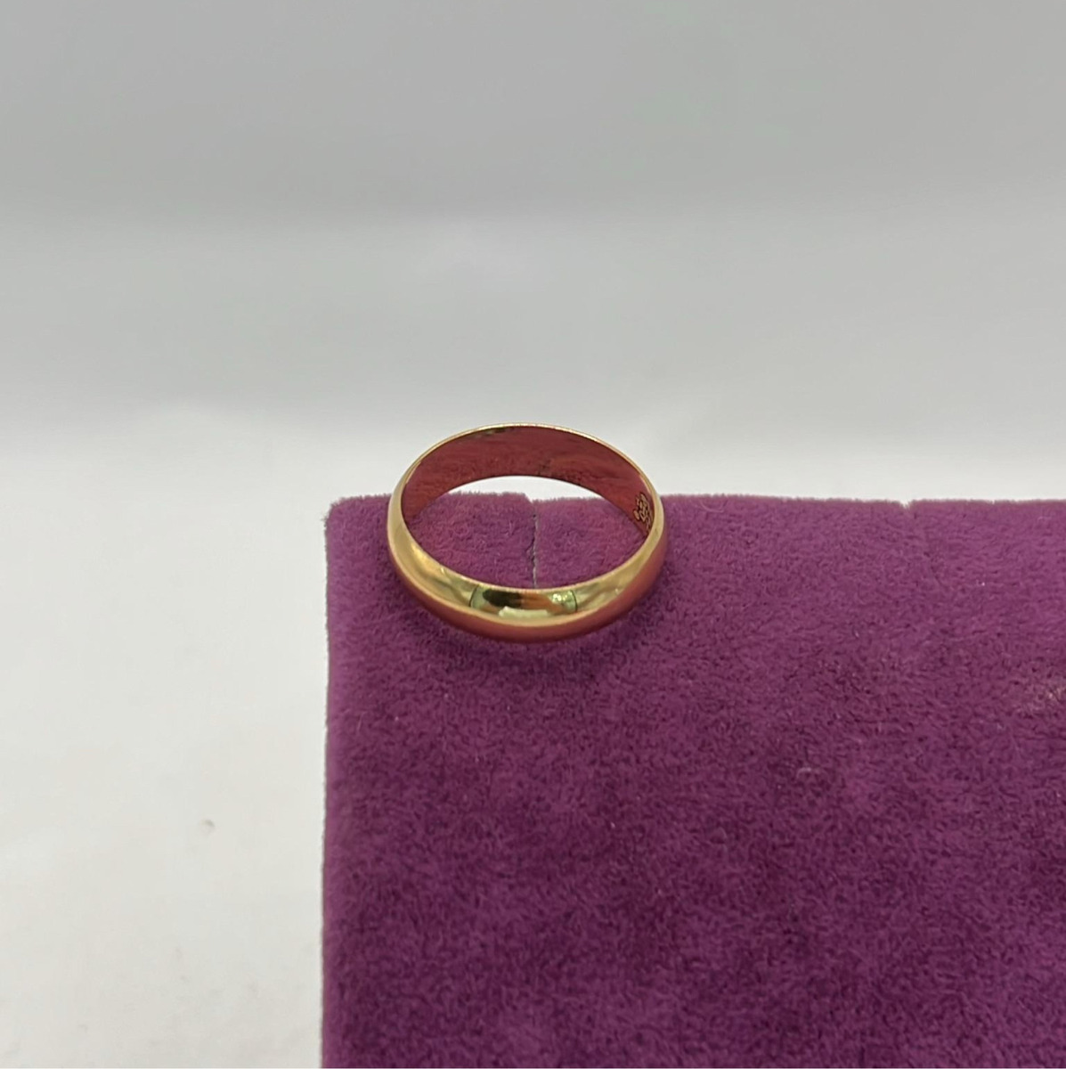 22 Ayar Altın Yüzük Düz Çilalı 3.07gr 24 Numara - Y01263 - Fotoğraf 5