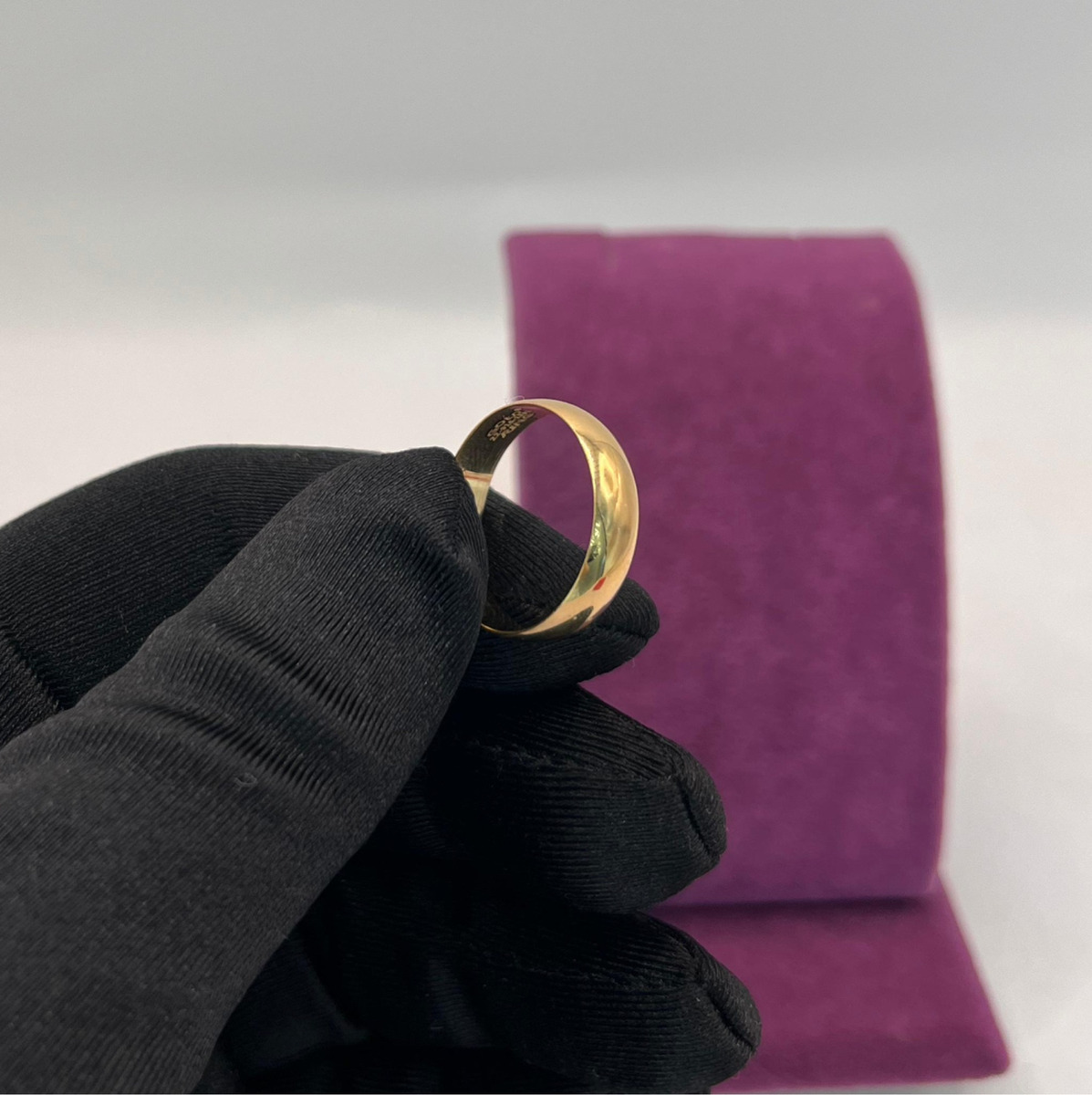 22 Ayar Altın Yüzük Cilalı Düz 4.16gr 13 Numara - Y01268 - Fotoğraf 4