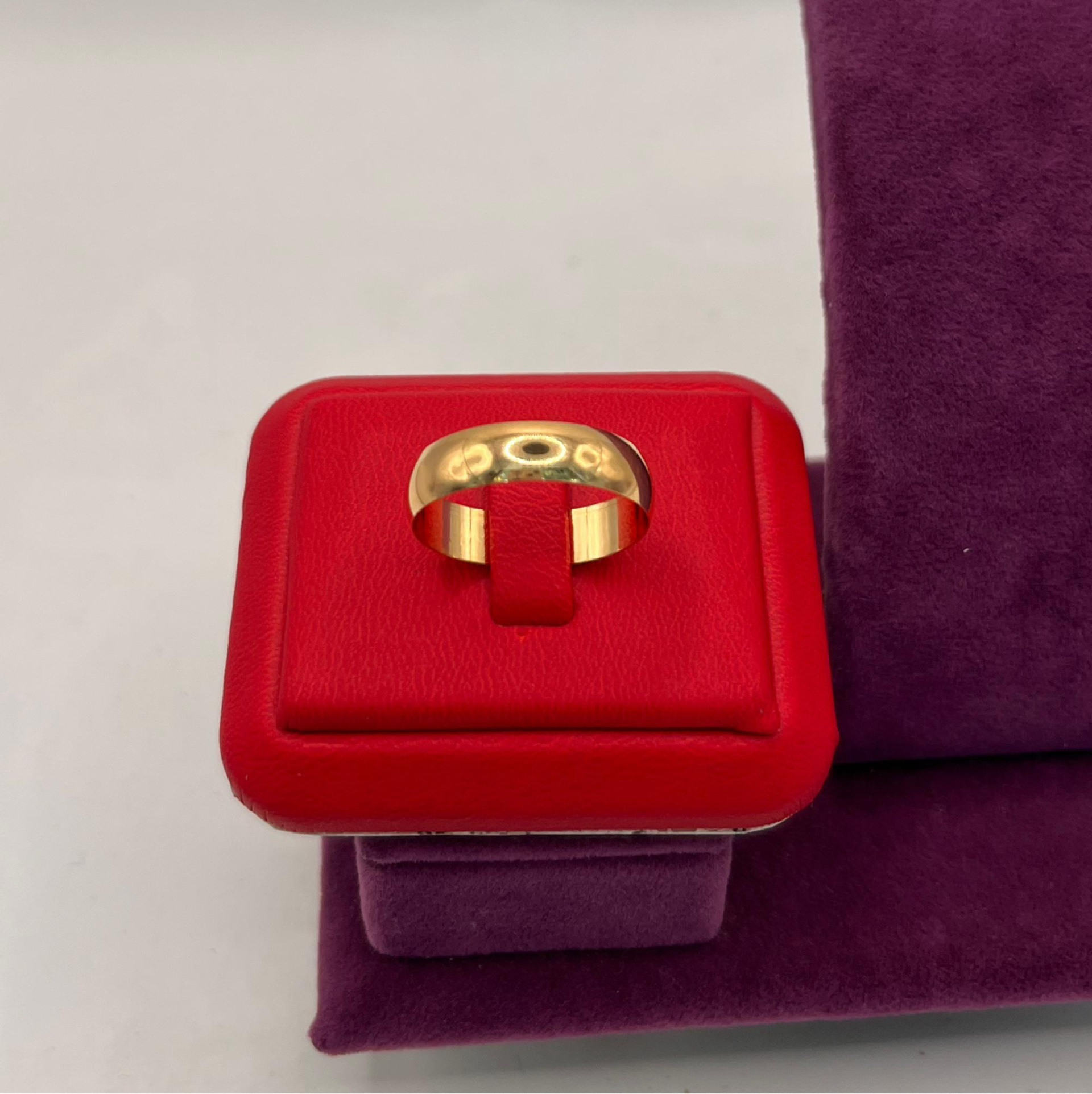 22 Ayar Altın Yüzük Alyans Cilalı Düz 3.97gr 14 - Y01269 - Fotoğraf 1