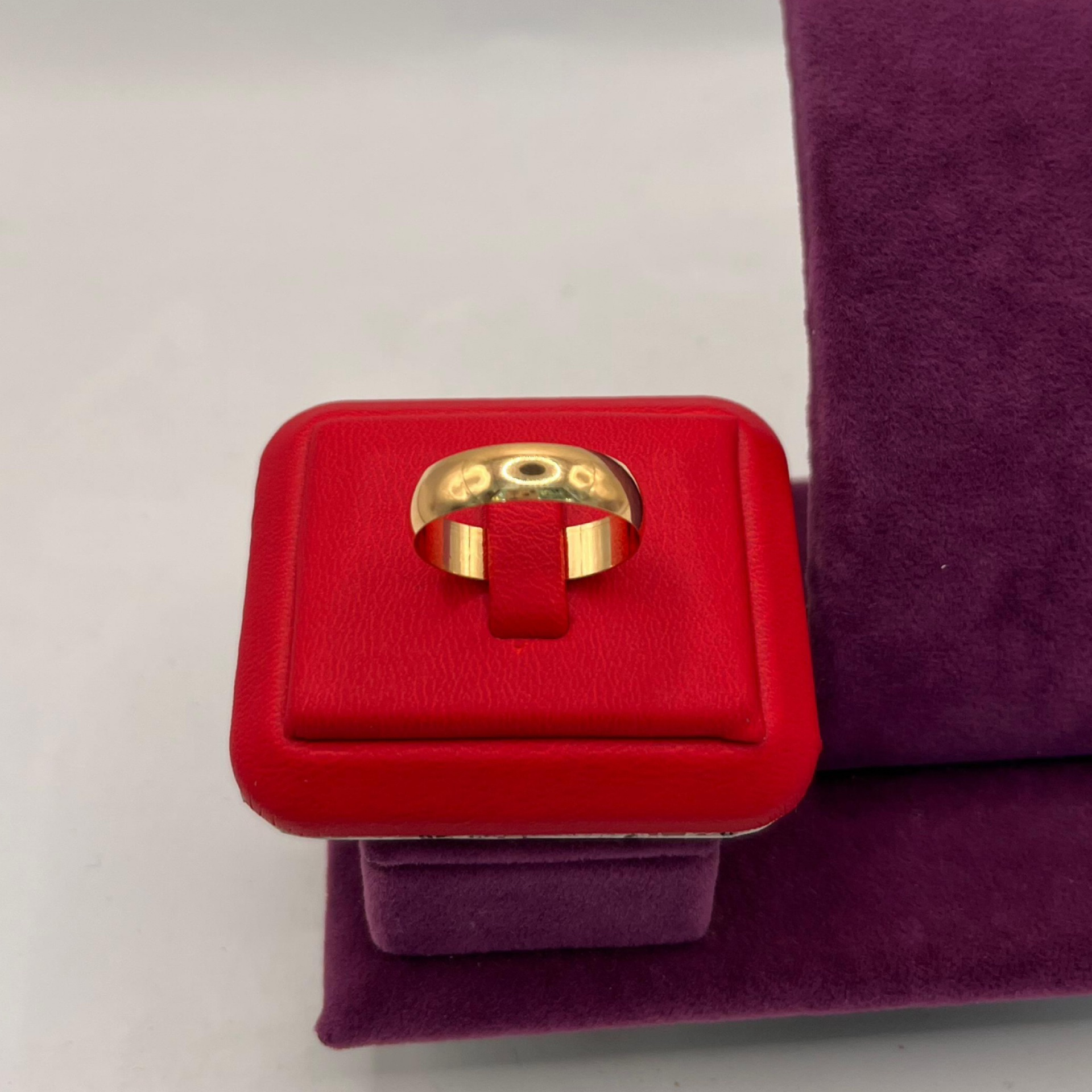 22 Ayar Altın Yüzük Cilalı Düz 2.22gr 15 - Y01271 - Fotoğraf 1