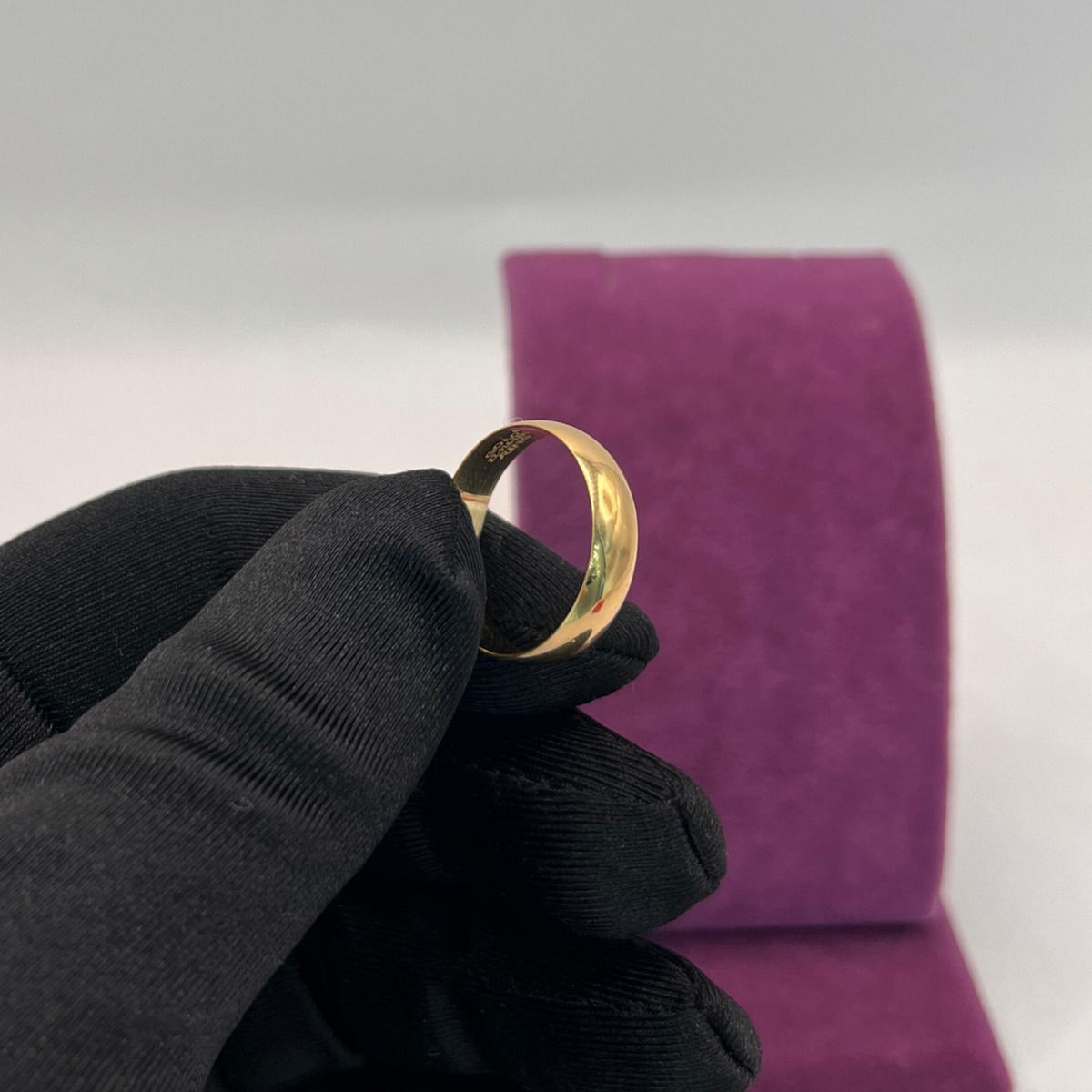 22 Ayar Altın Yüzük Cilalı Düz 2.22gr 15 - Y01271 - Fotoğraf 4
