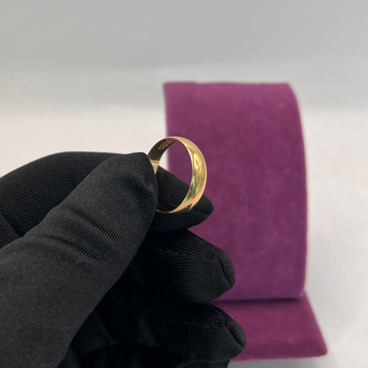 22 Ayar Altın Yüzük Cilalı Düz 3.13gr 16 Numara - Y01273 - Fotoğraf 4