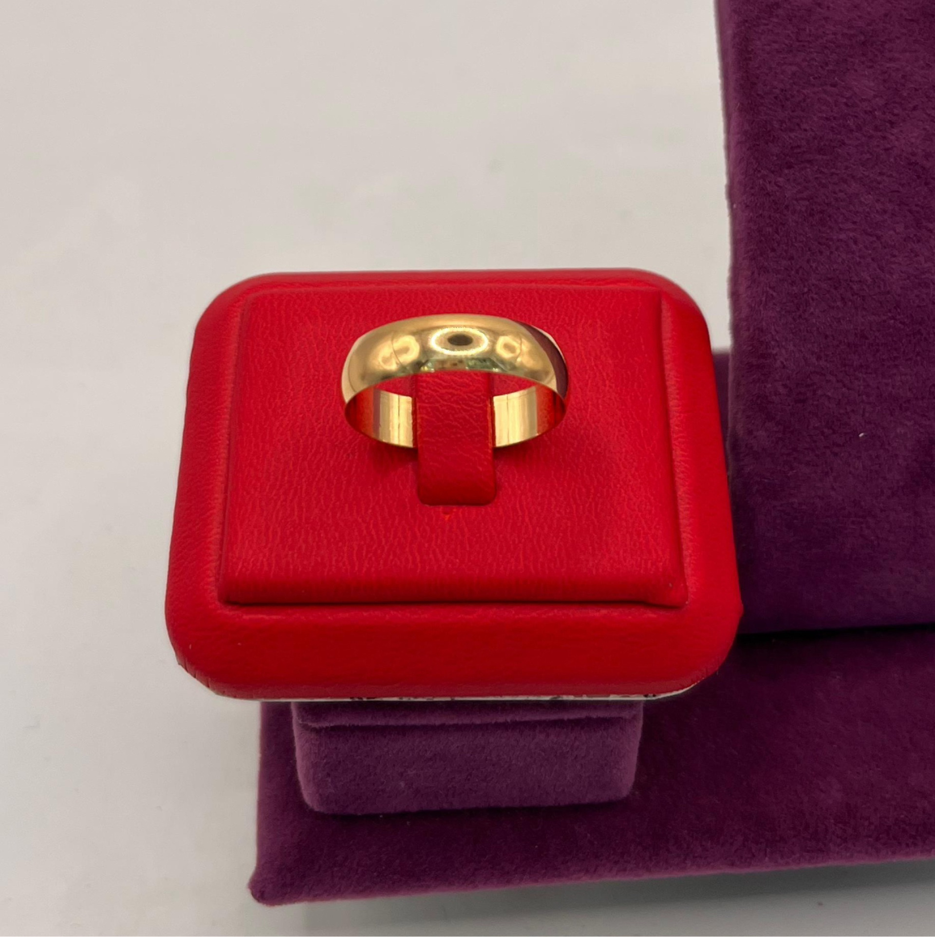 22 Ayar Altın Yüzük Cilalı Düz 2.26gr 18 - Y01279 - Fotoğraf 1