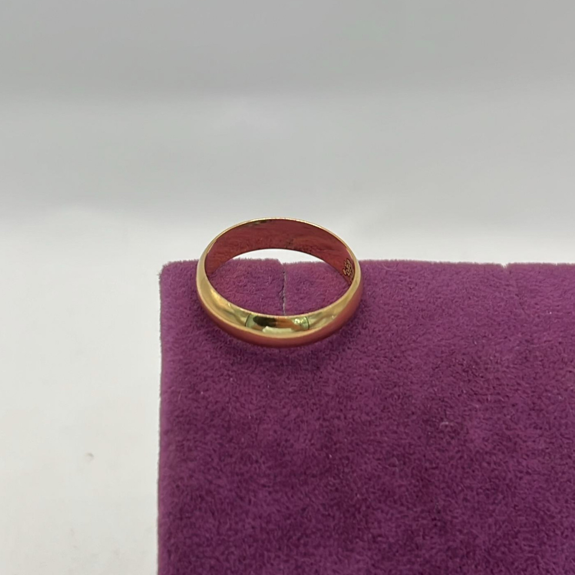 22 Ayar Altın Yüzük Alyans Cilalı Düz 4.24gr 19 - Y01281 - Fotoğraf 5