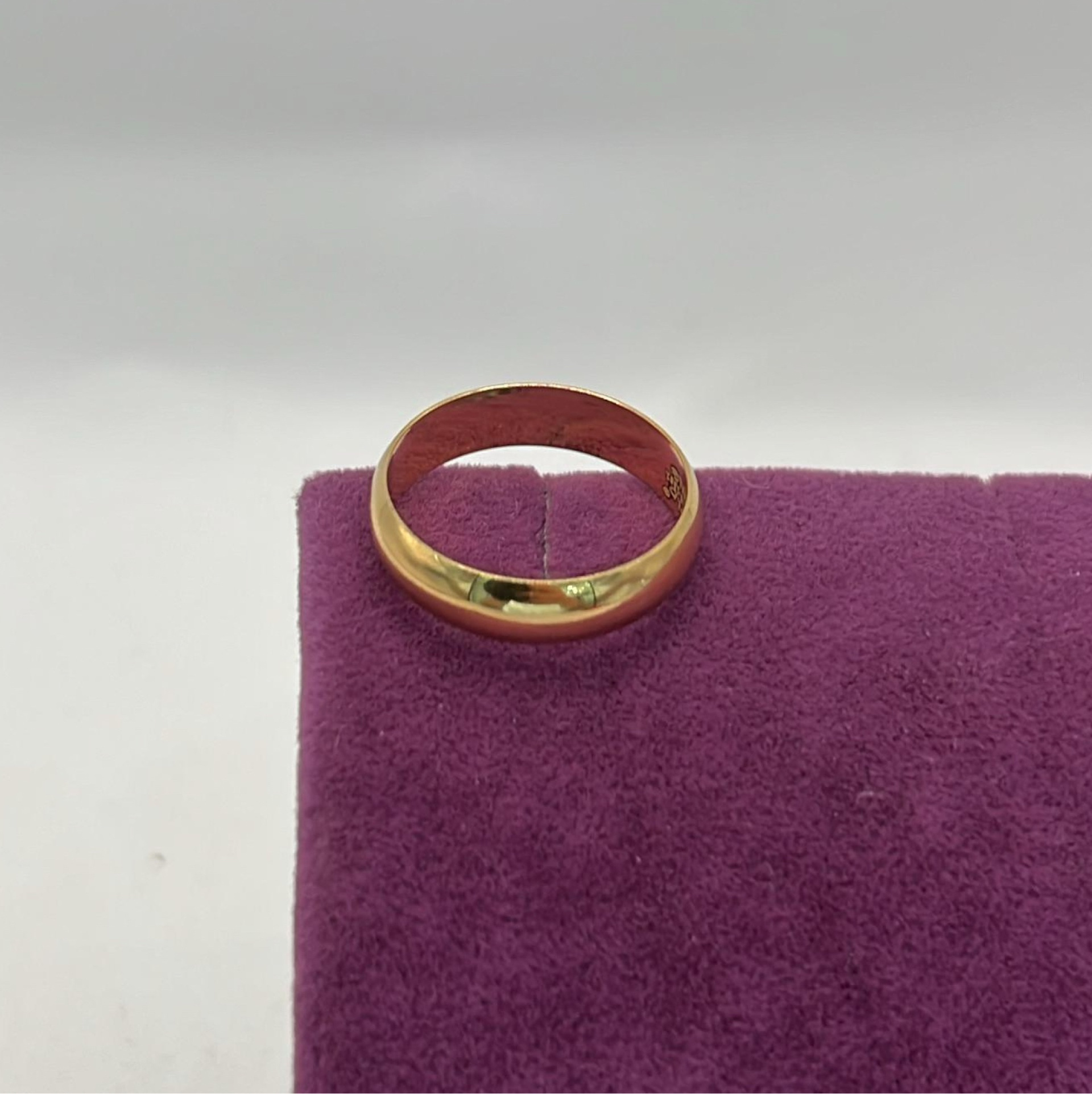 22 Ayar Altın Yüzük Alyans Cilalı Düz 4.04gr 16 Numara - Y01282 - Fotoğraf 5