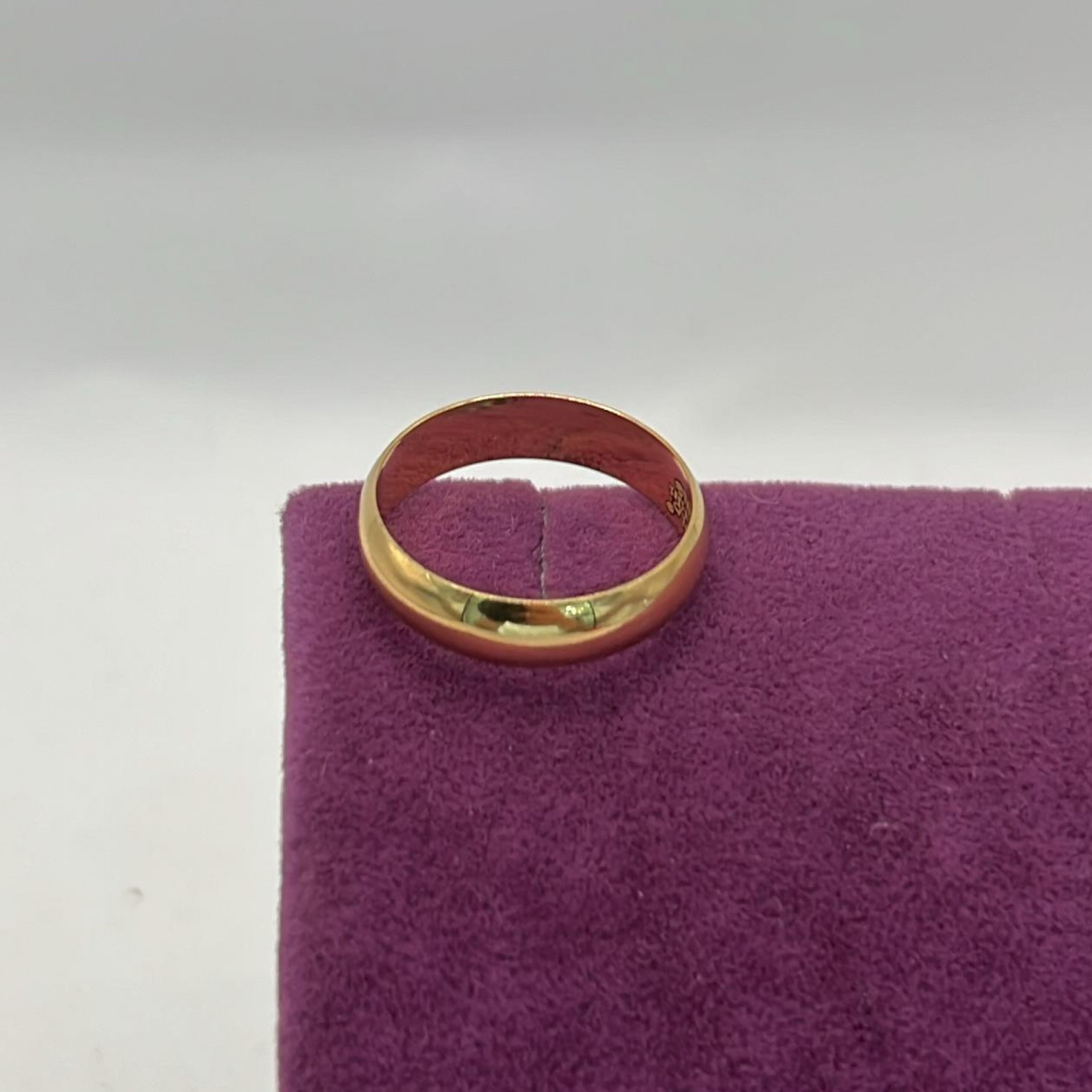 22 Ayar Altın Yüzük Cilalı Düz 2.12gr 16 - Y01284 - Fotoğraf 5