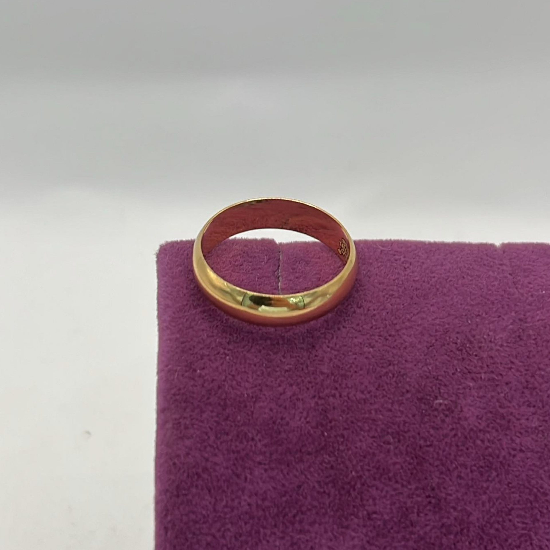 22 Ayar Altın Yüzük Alyans Cilalı Düz 5.16gr 19 - Y01285 - Fotoğraf 5