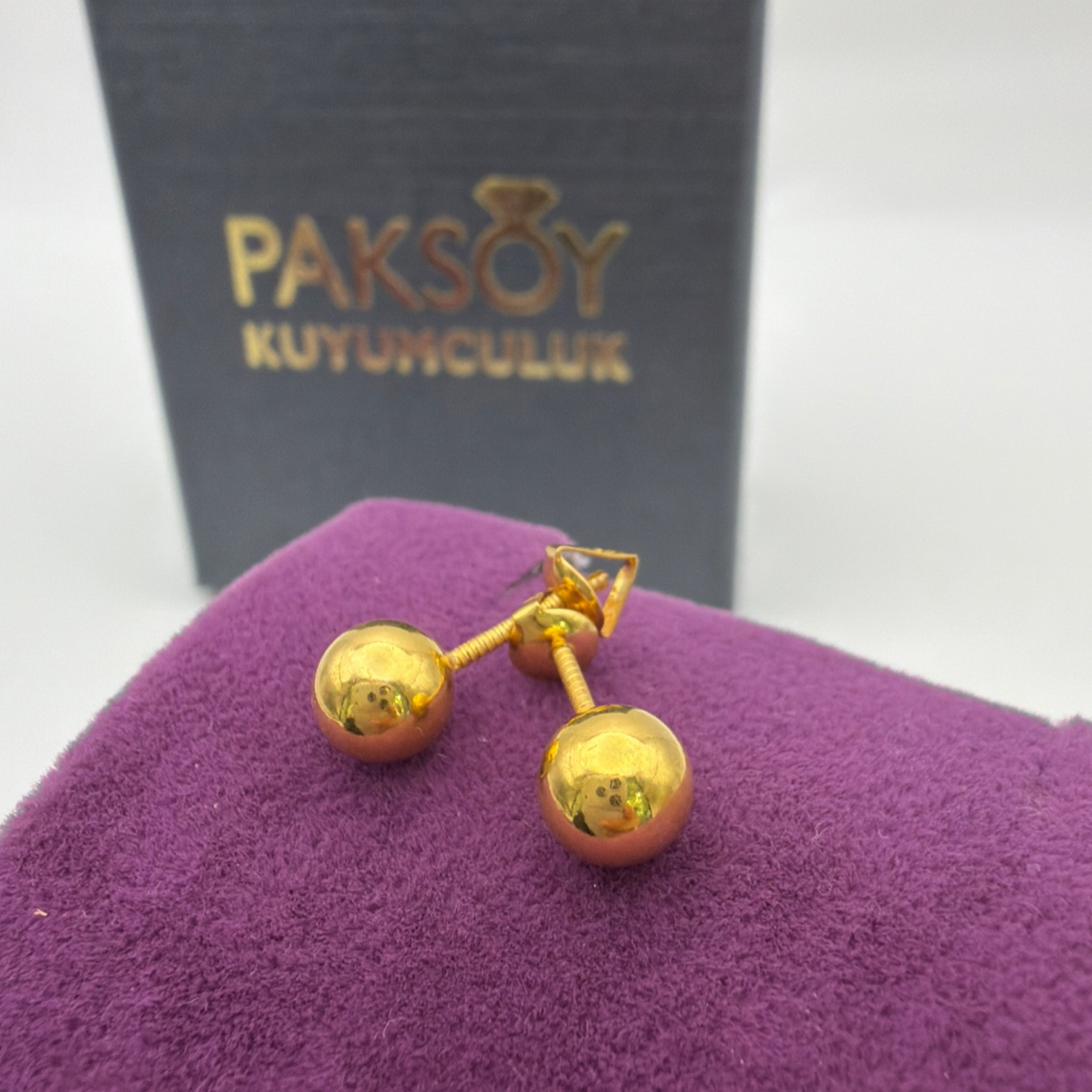 22 Ayar Altın Çocuk Küpesi Tohumlu 1.24gr - K01163 - Fotoğraf 4