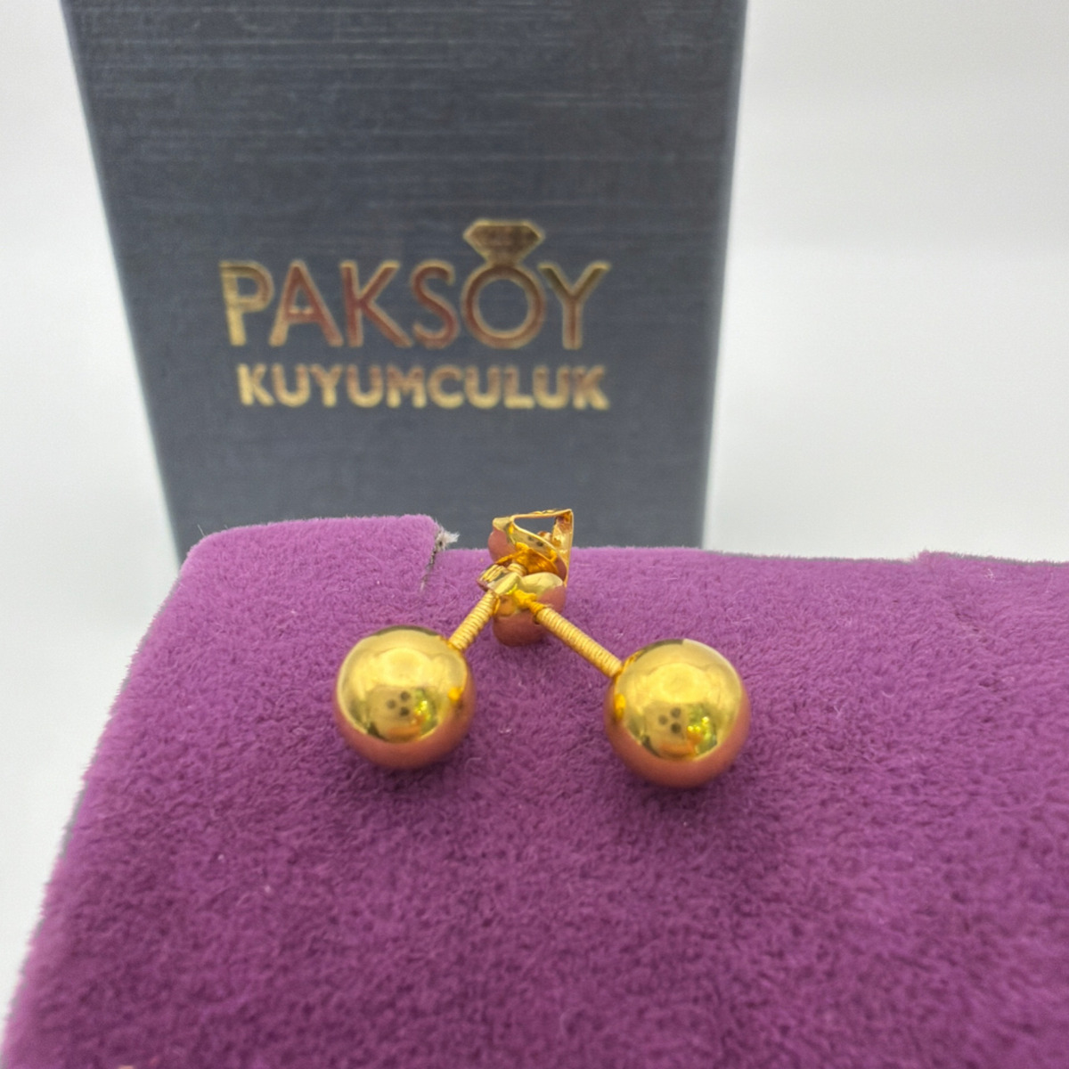 22 Ayar Altın Çocuk Küpesi Tohumlu 1.24gr - K01163