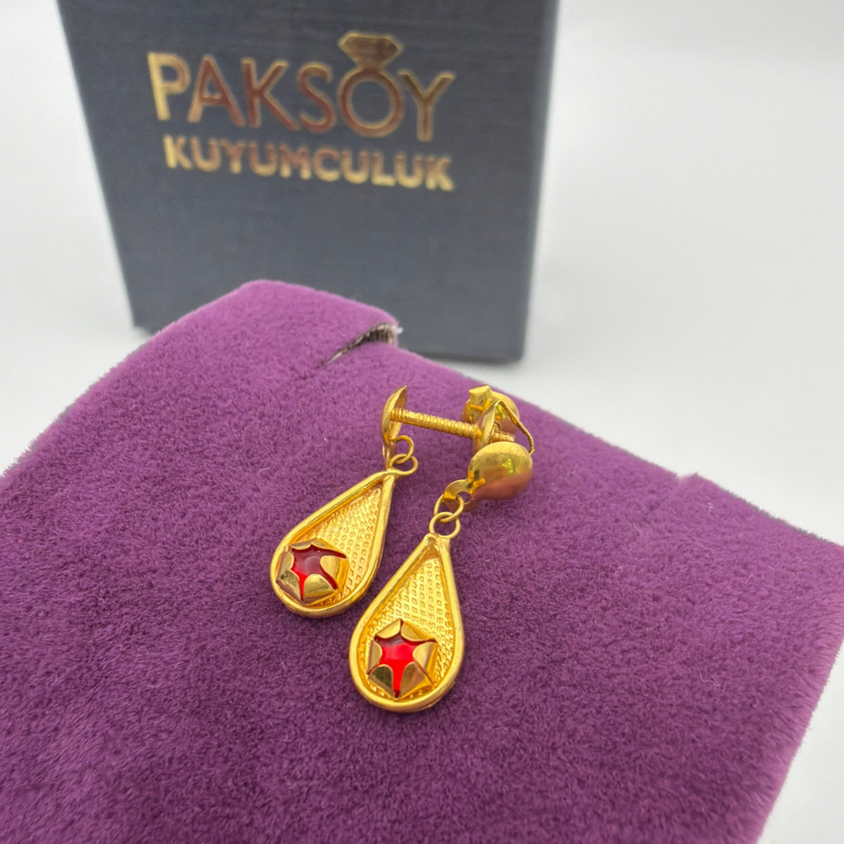 22 Ayar Altın Çocuk Küpesi Parmak İzi 1.33gr - K01171 - Fotoğraf 4