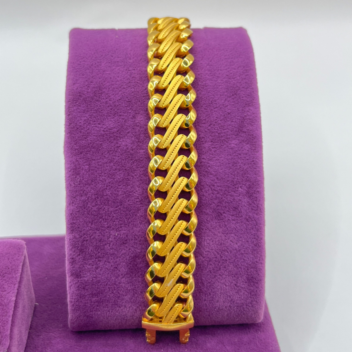 Gurmet Hasır Altın Bileklik 22 Ayar 32.01gr 20 CM - F00134 - Fotoğraf 5