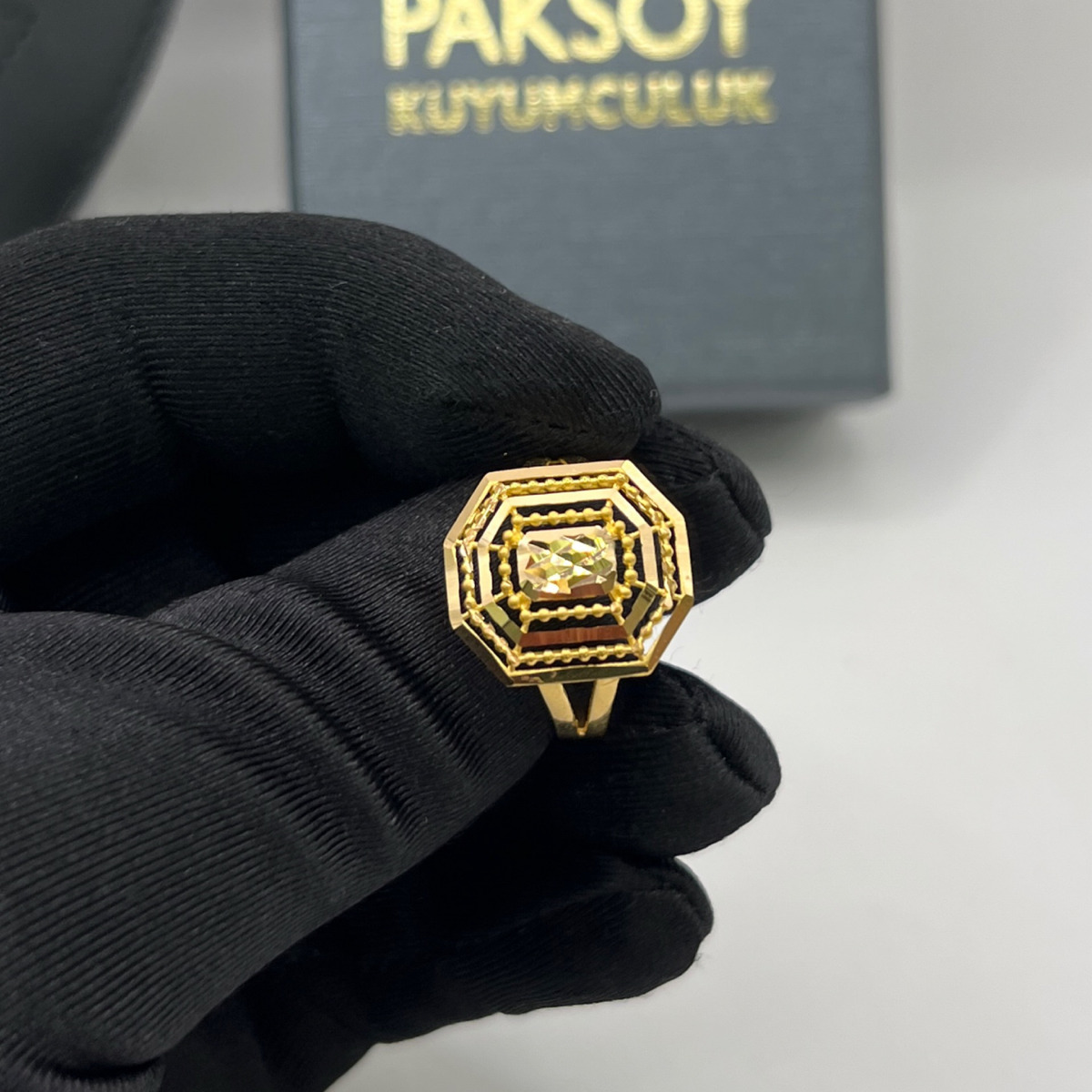 Baget Sıralı Desenli Yüzük 22 Ayar 4.25gr 20 - Y01304