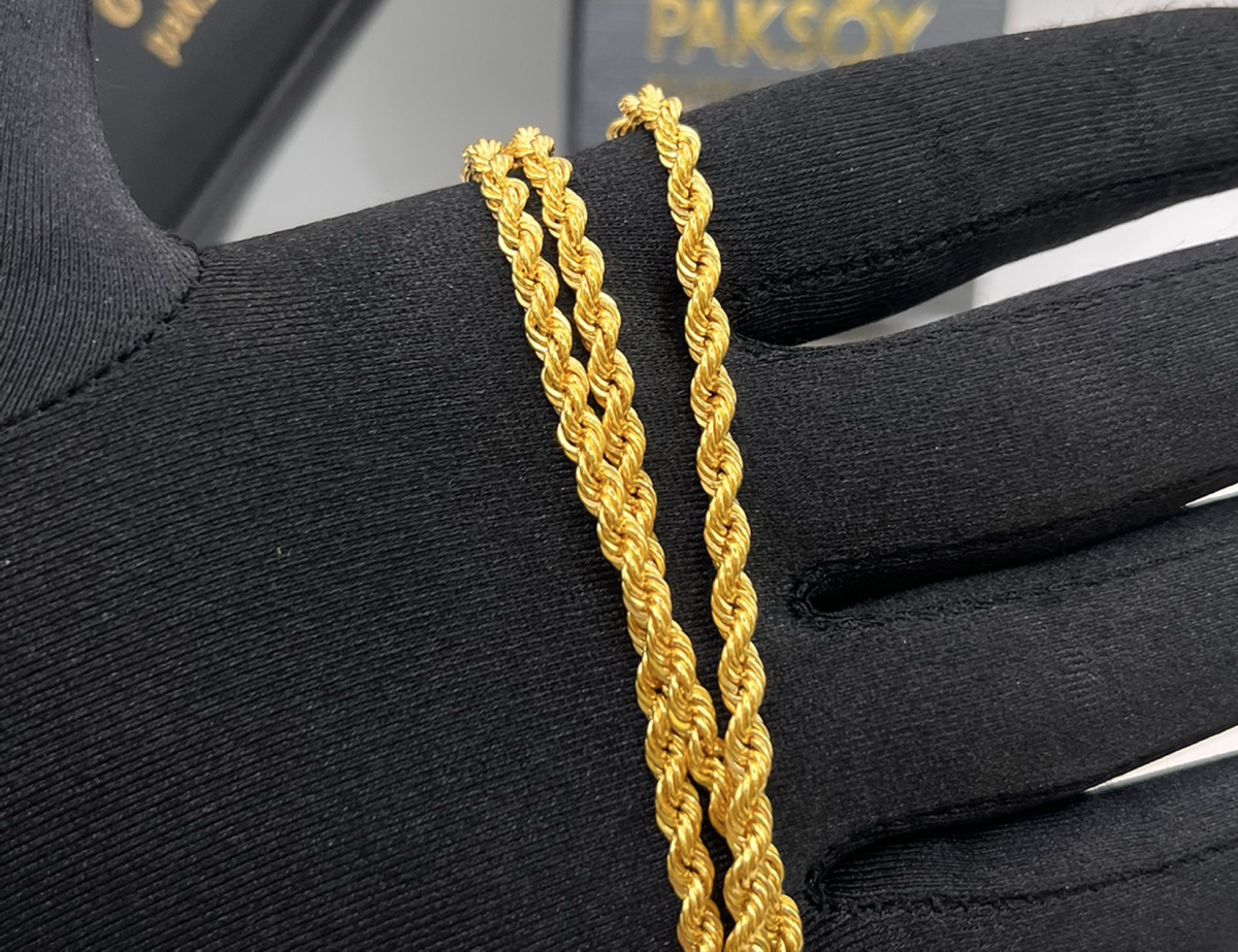 Halat Kolye 22 Ayar 7.93gr 65 cm - Z00173 - Fotoğraf 1