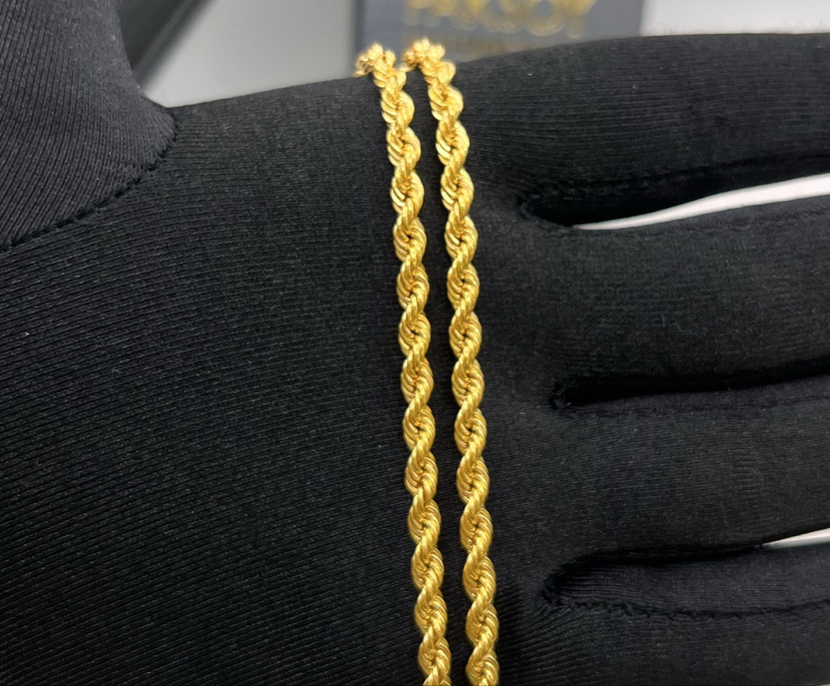 Halat Kolye 22 Ayar 21.79gr 75 cm - Z00176 - Fotoğraf 4