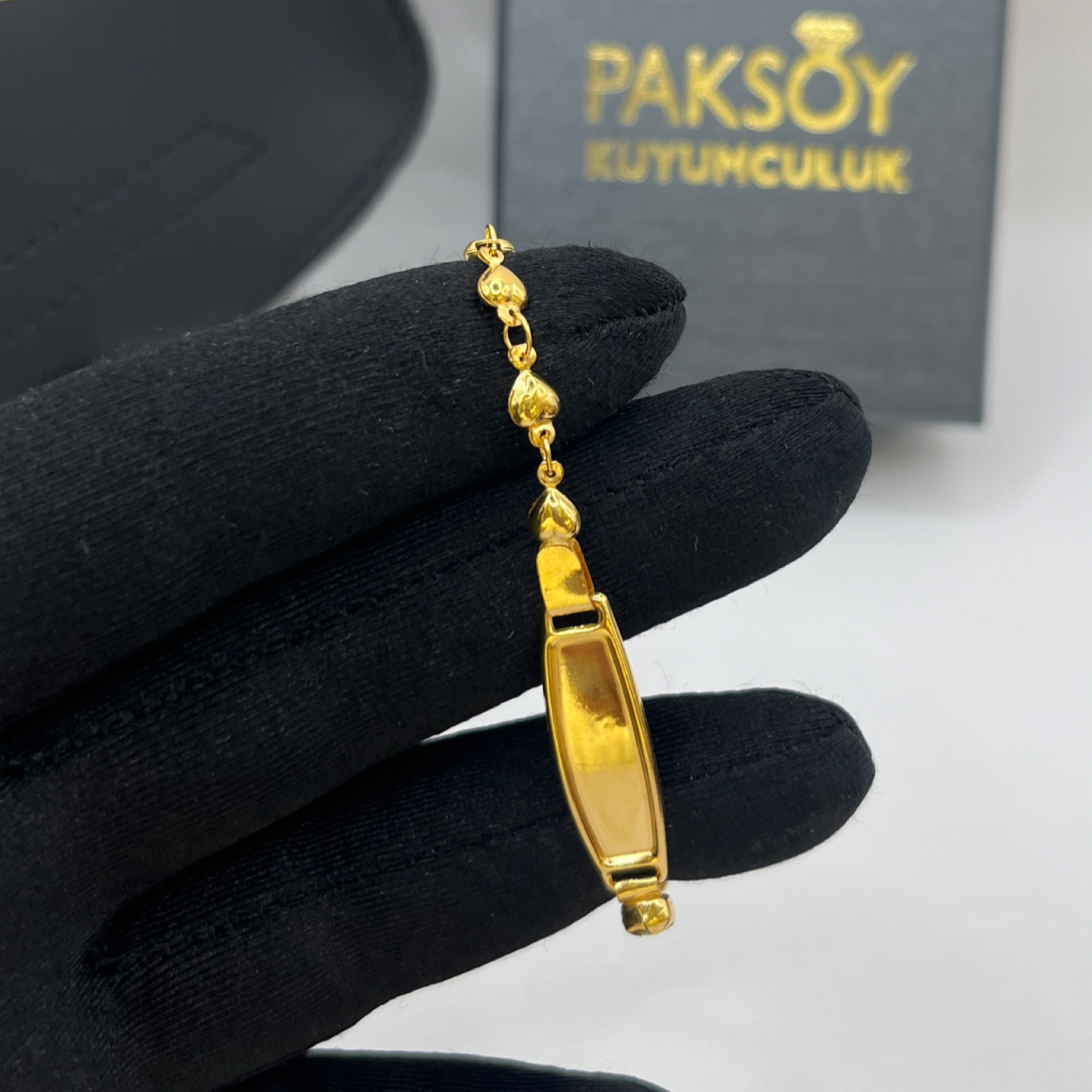 Kalpli Bilekliği 22 Ayar 3.38gr 15 CM - F00145 - Fotoğraf 1