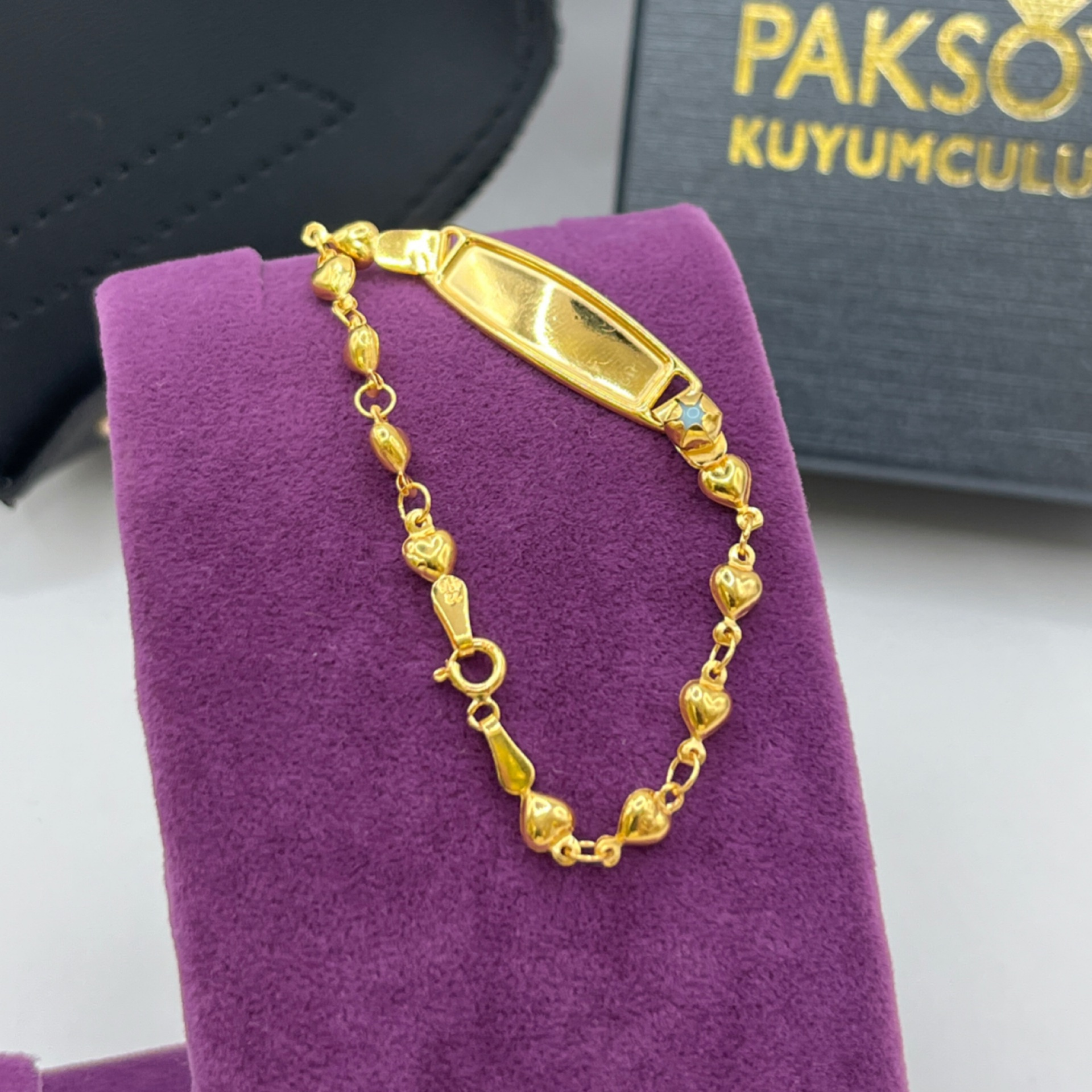 Kalpli Bilekliği 22 Ayar 3.38gr 15 CM - F00145 - Fotoğraf 5