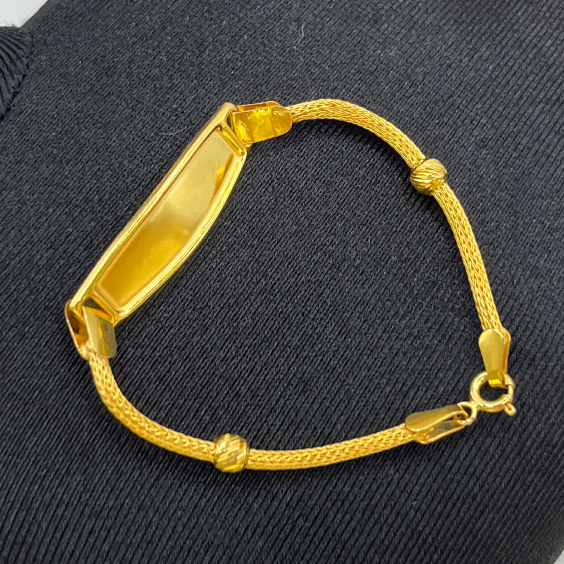 Örgülü Bilekliği 22 Ayar 3.03gr 14 CM - F00148 - Fotoğraf 4