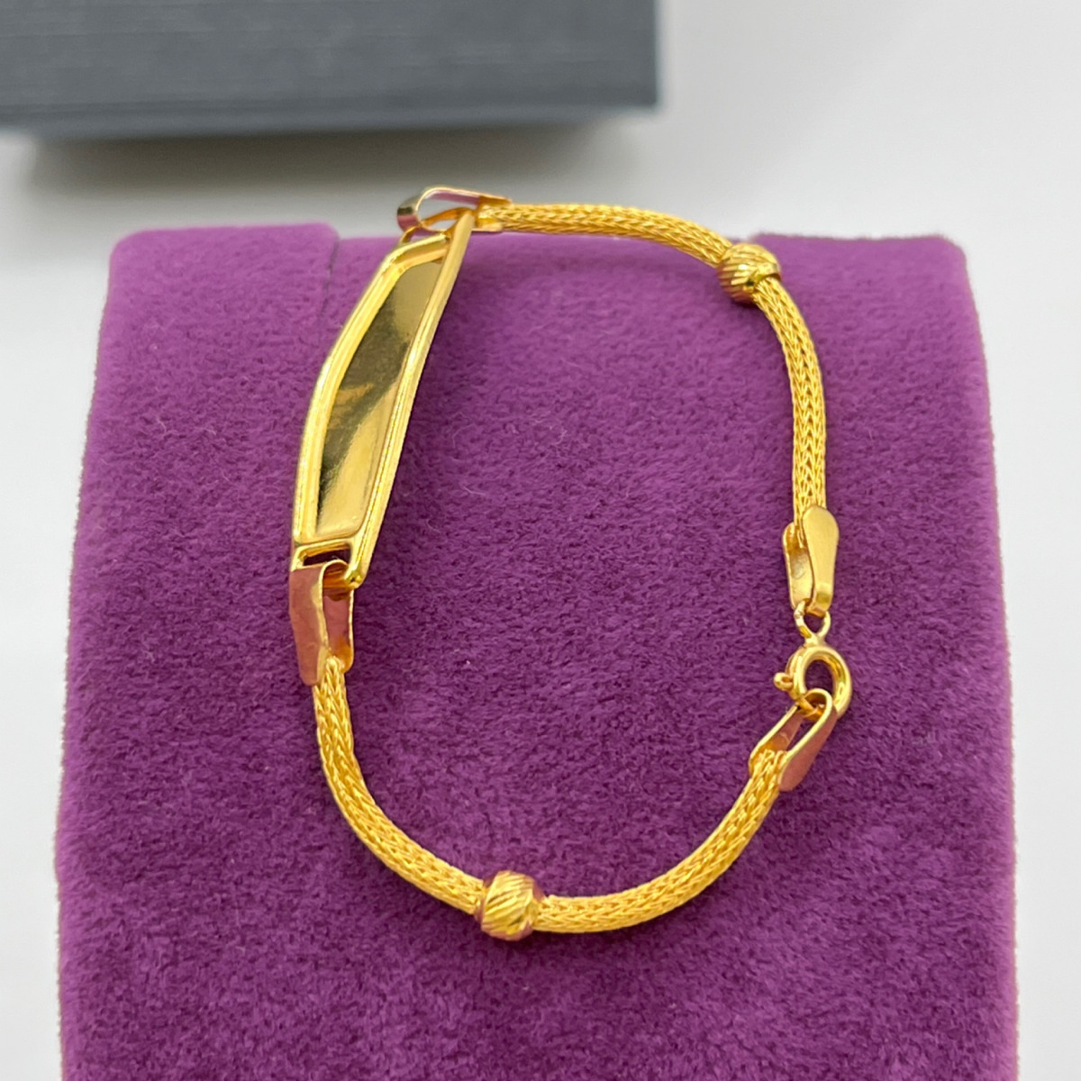 Örgülü Bilekliği 22 Ayar 3.03gr 14 CM - F00148 - Fotoğraf 5