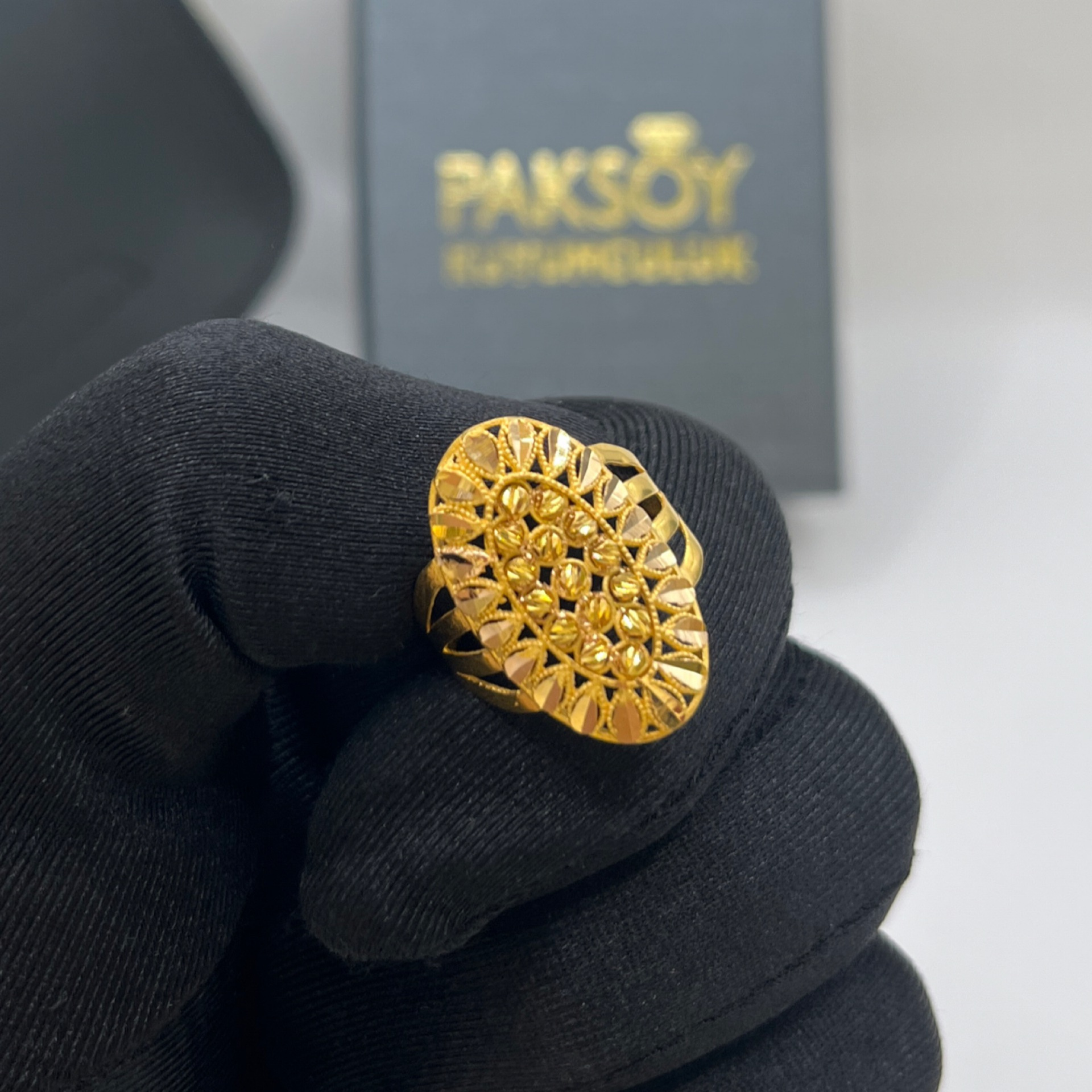 Dorika Yapraklı Yüzük 22 Ayar 4.13gr 16 - Y01321 - Fotoğraf 1