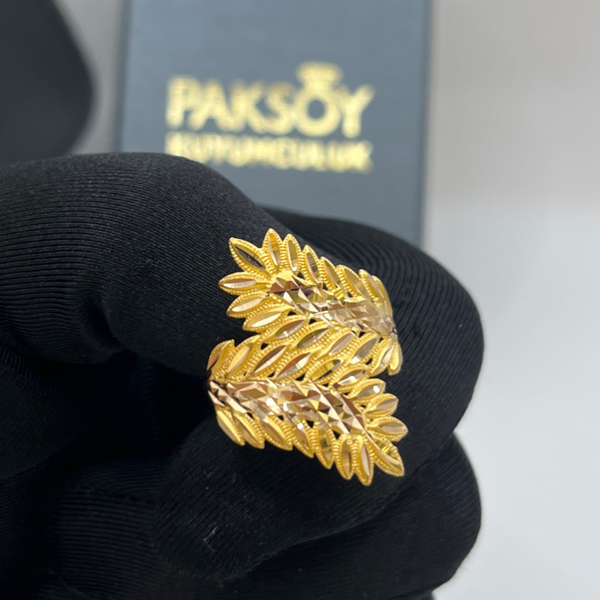 Başak Sıralı Kalemli Yüzük 22 Ayar 5.35gr 24 - Y01331 - Fotoğraf 1