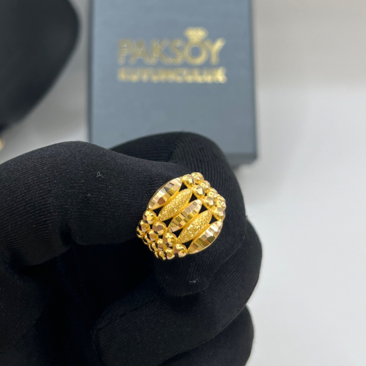 Dorika Kaburga Yüzük 22 Ayar 4.80gr 18 - Y01347