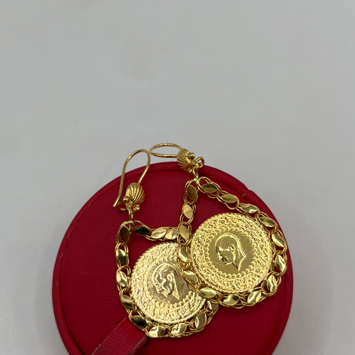 dolamalı Küpe 22 Ayar 7.89gr - K01229 - Fotoğraf 4