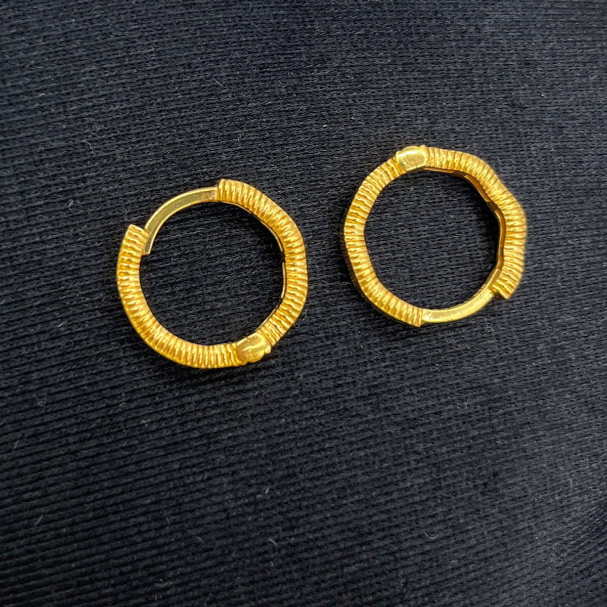 Zik Zak Ajda Küpe (Halka) 22 Ayar 3.06gr - K01249 - Fotoğraf 5