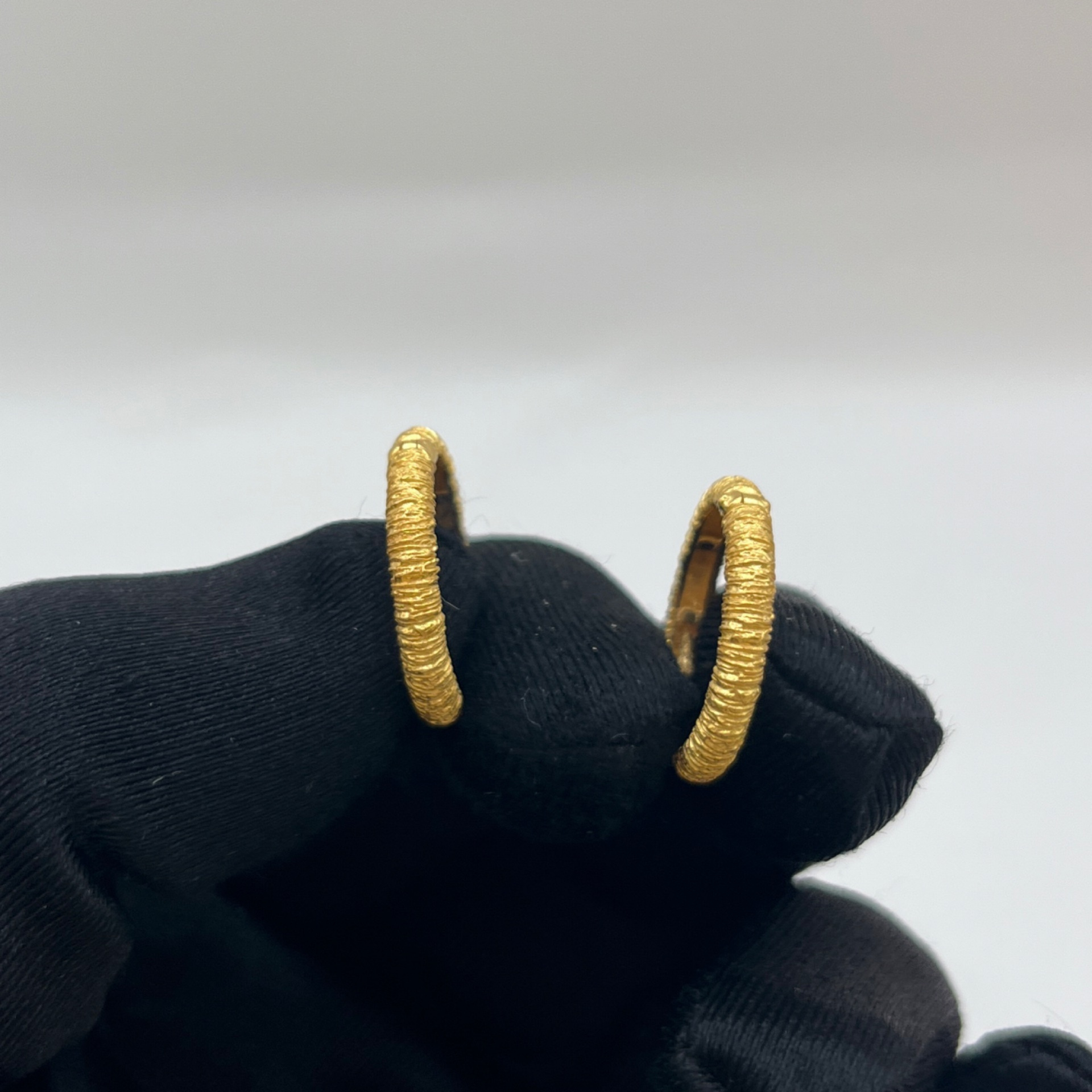 Kumlu Küpe (Halka) 22 Ayar 3.74gr - K01252 - Fotoğraf 1