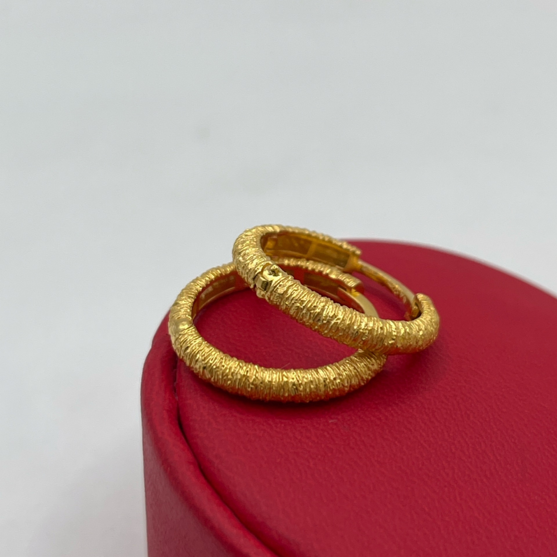 Kumlu Küpe (Halka) 22 Ayar 3.74gr - K01252 - Fotoğraf 5