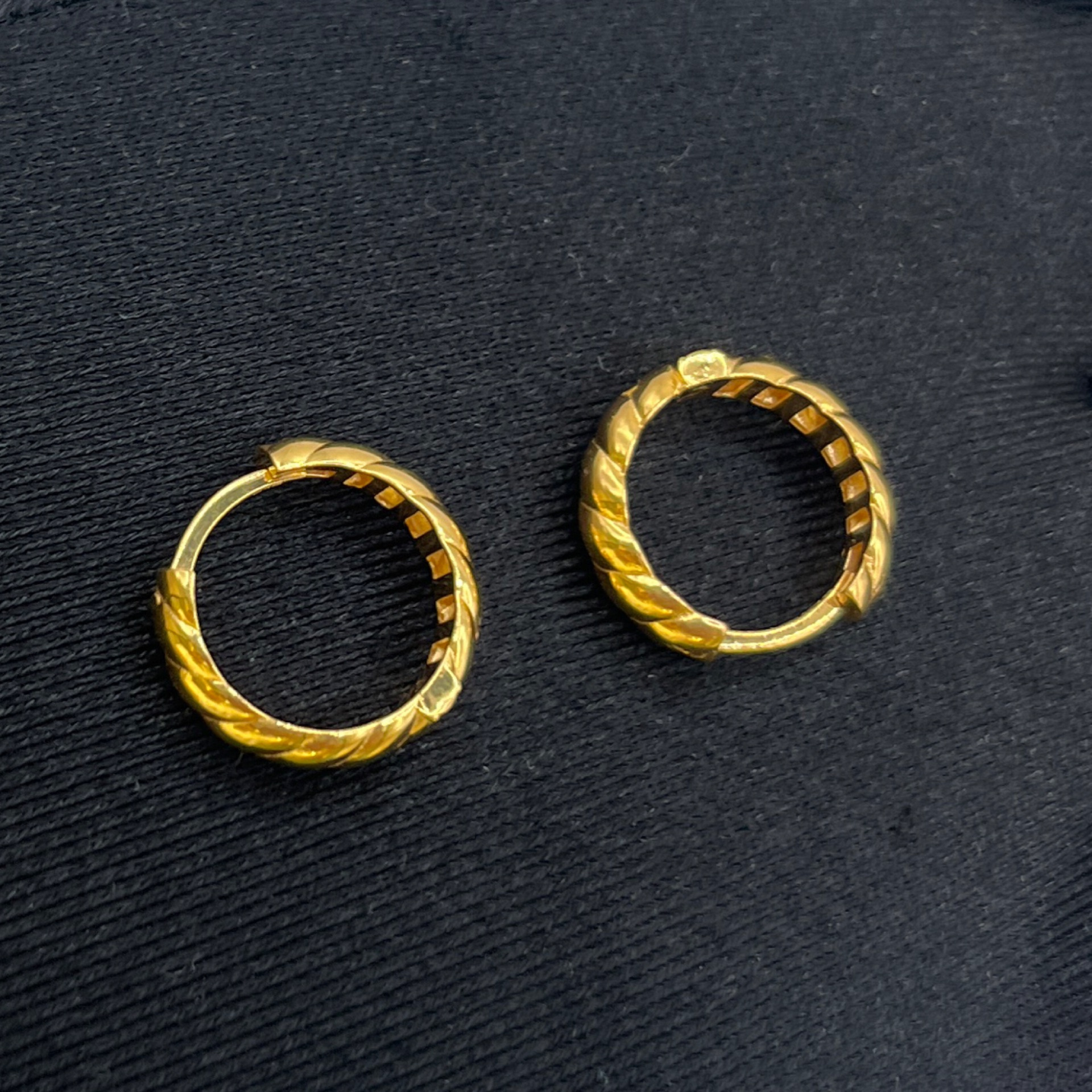 Halka Küpe 22 Ayar 3.26gr - K01253 - Fotoğraf 4