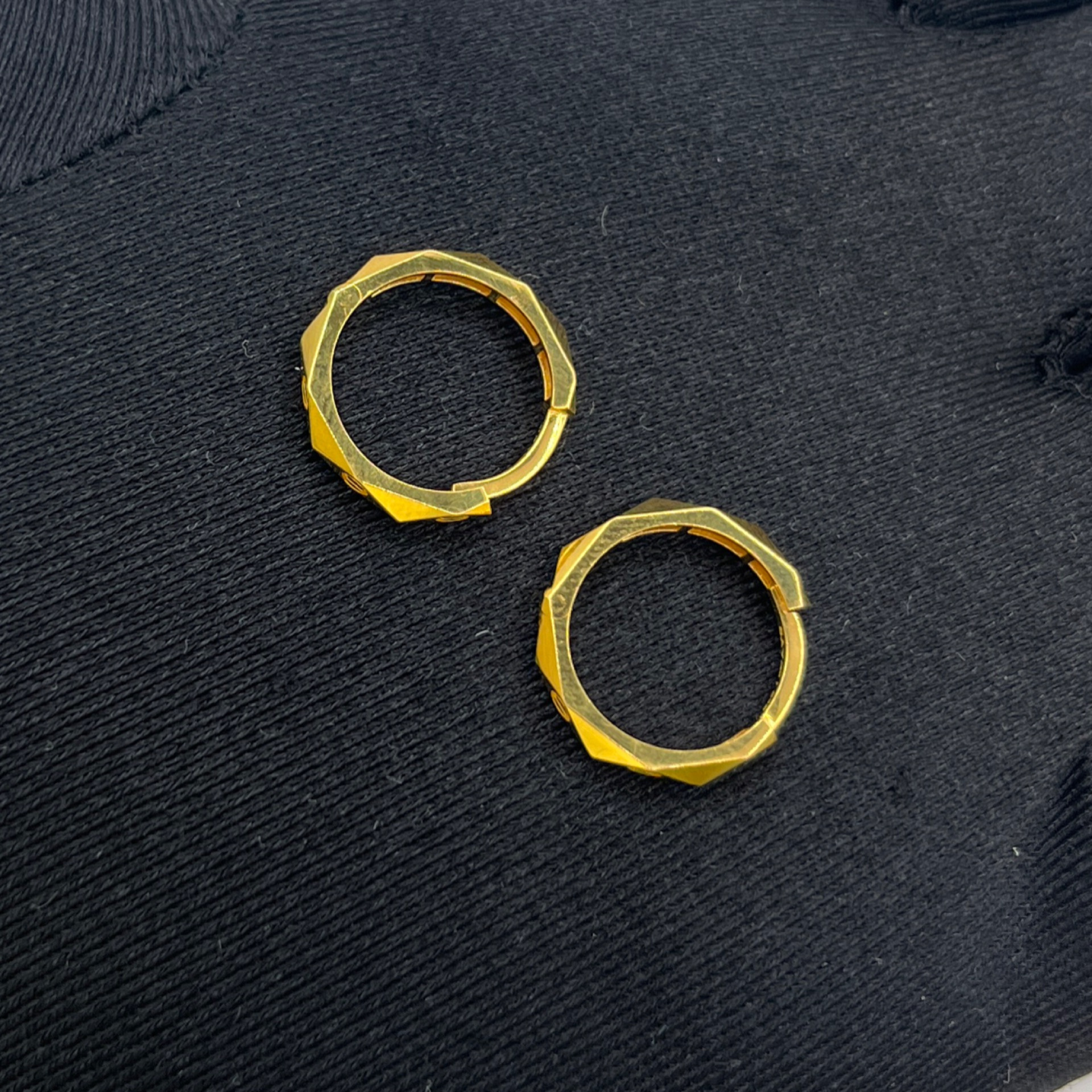 Çivili Küpe (Halka) 22 Ayar 2.34gr - K01255 - Fotoğraf 4