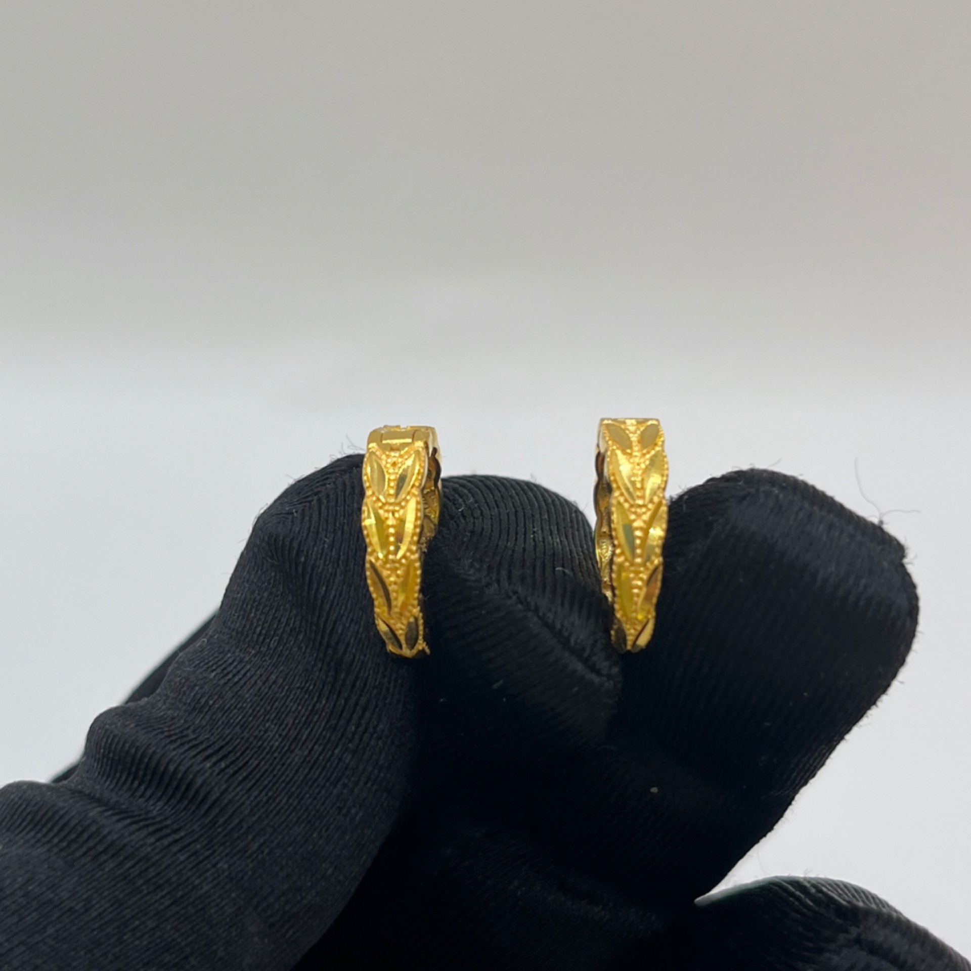 Başak Altın Halka Küpe 22 Ayar 3.87gr - K01279 - Fotoğraf 1