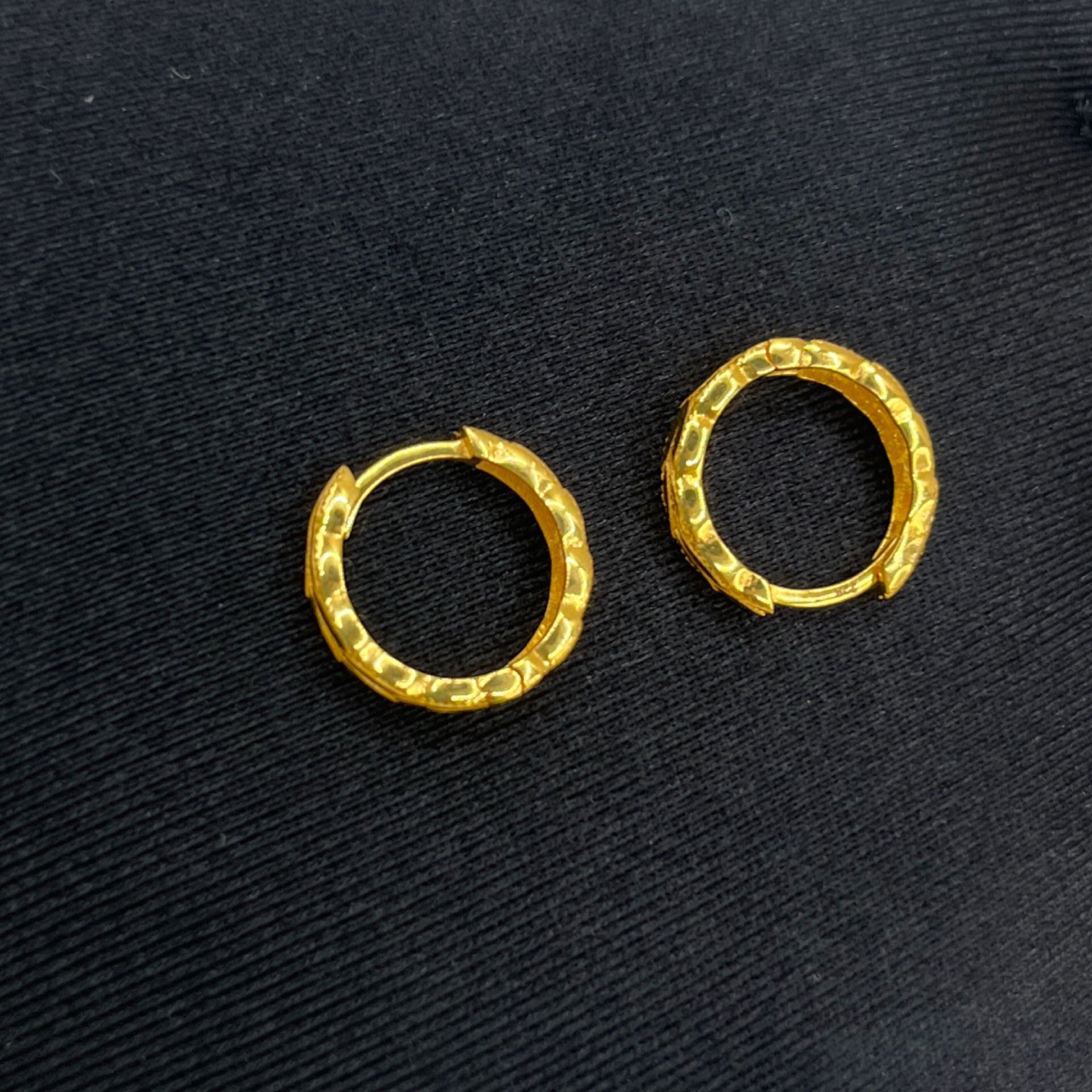 Başak Altın Halka Küpe 22 Ayar 3.87gr - K01279 - Fotoğraf 4