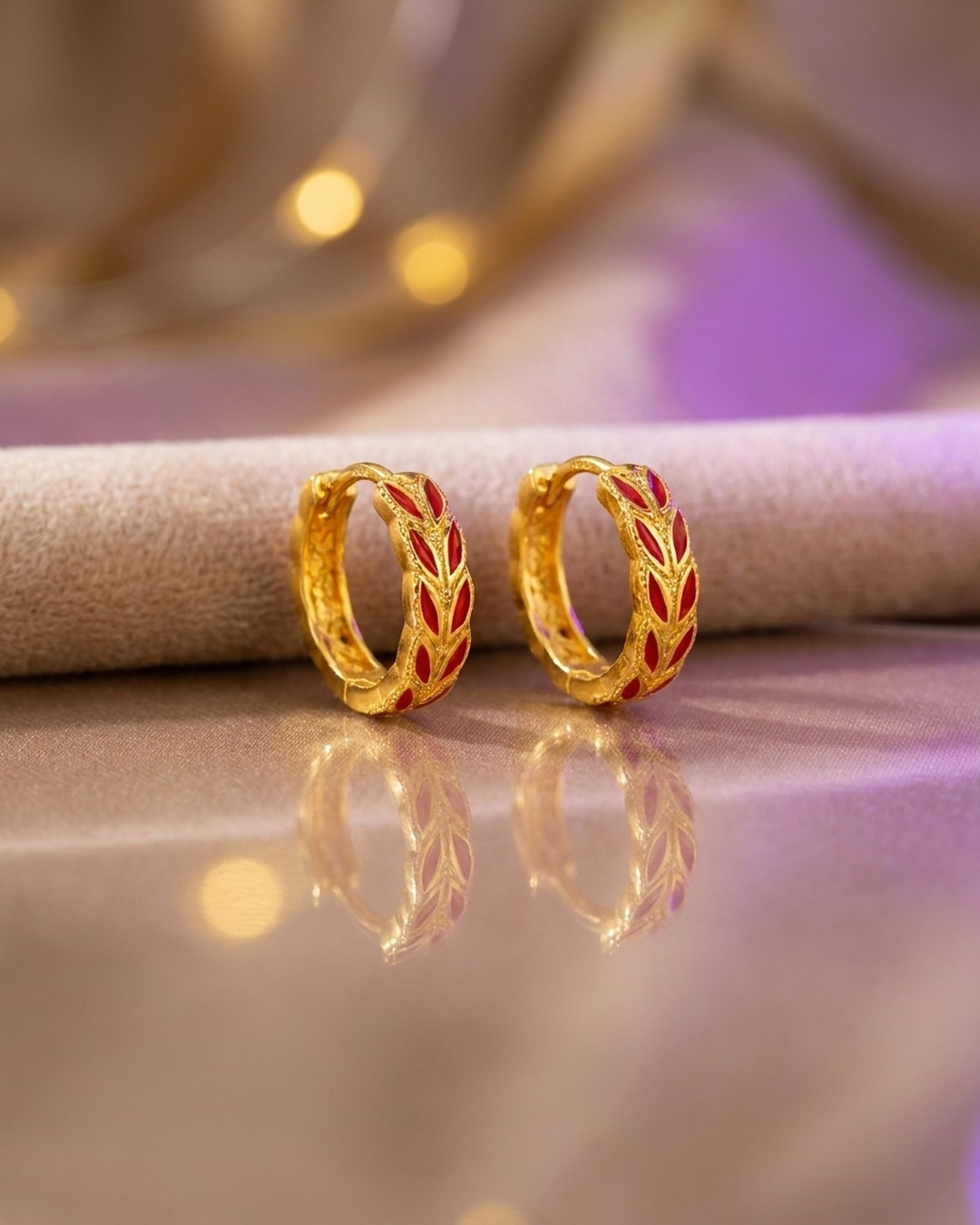 Başak Altın Halka Küpe 22 Ayar 3.87gr - K01279 - Fotoğraf 1