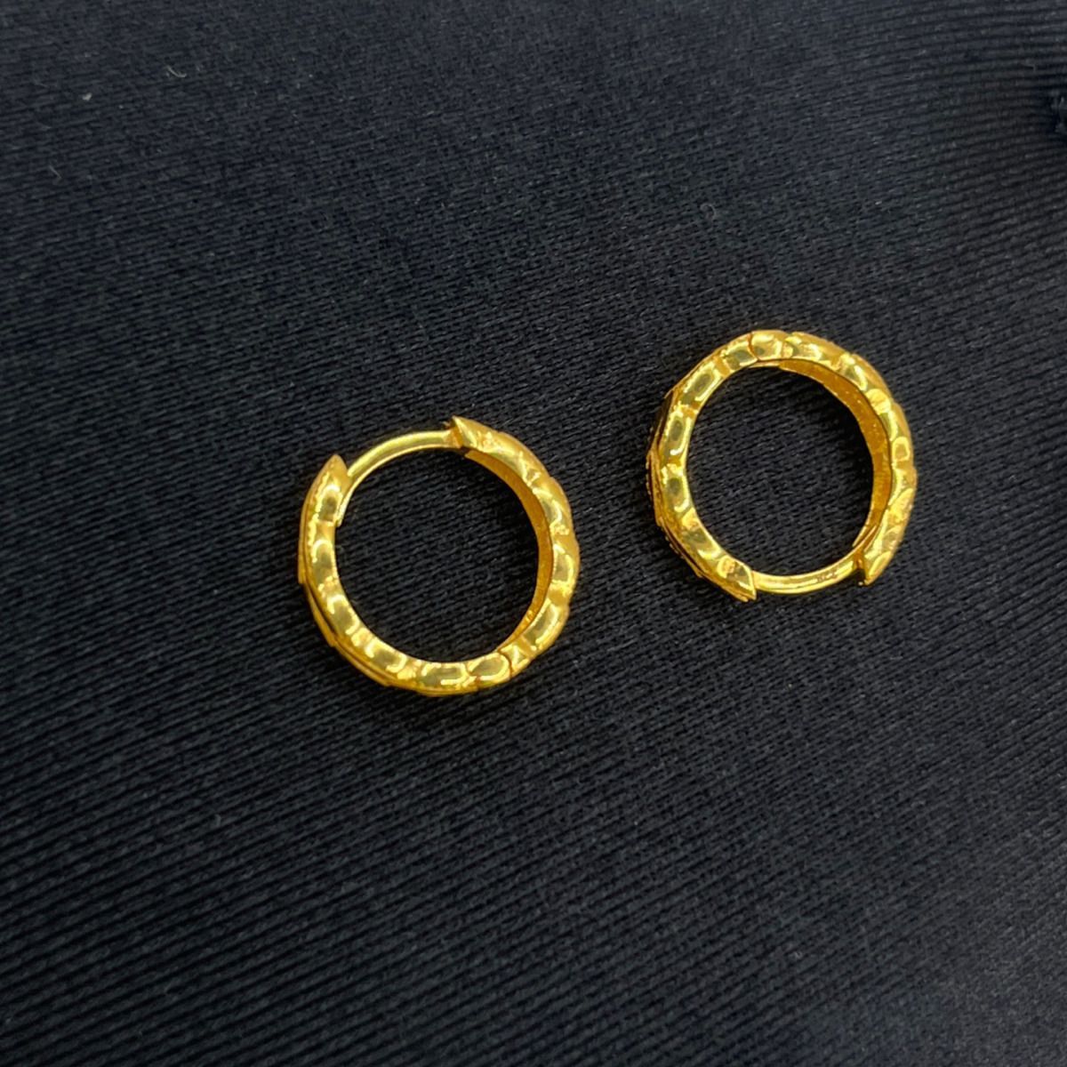 Başak Altın Halka Küpe 22 Ayar 3.87gr - K01279 - Fotoğraf 4