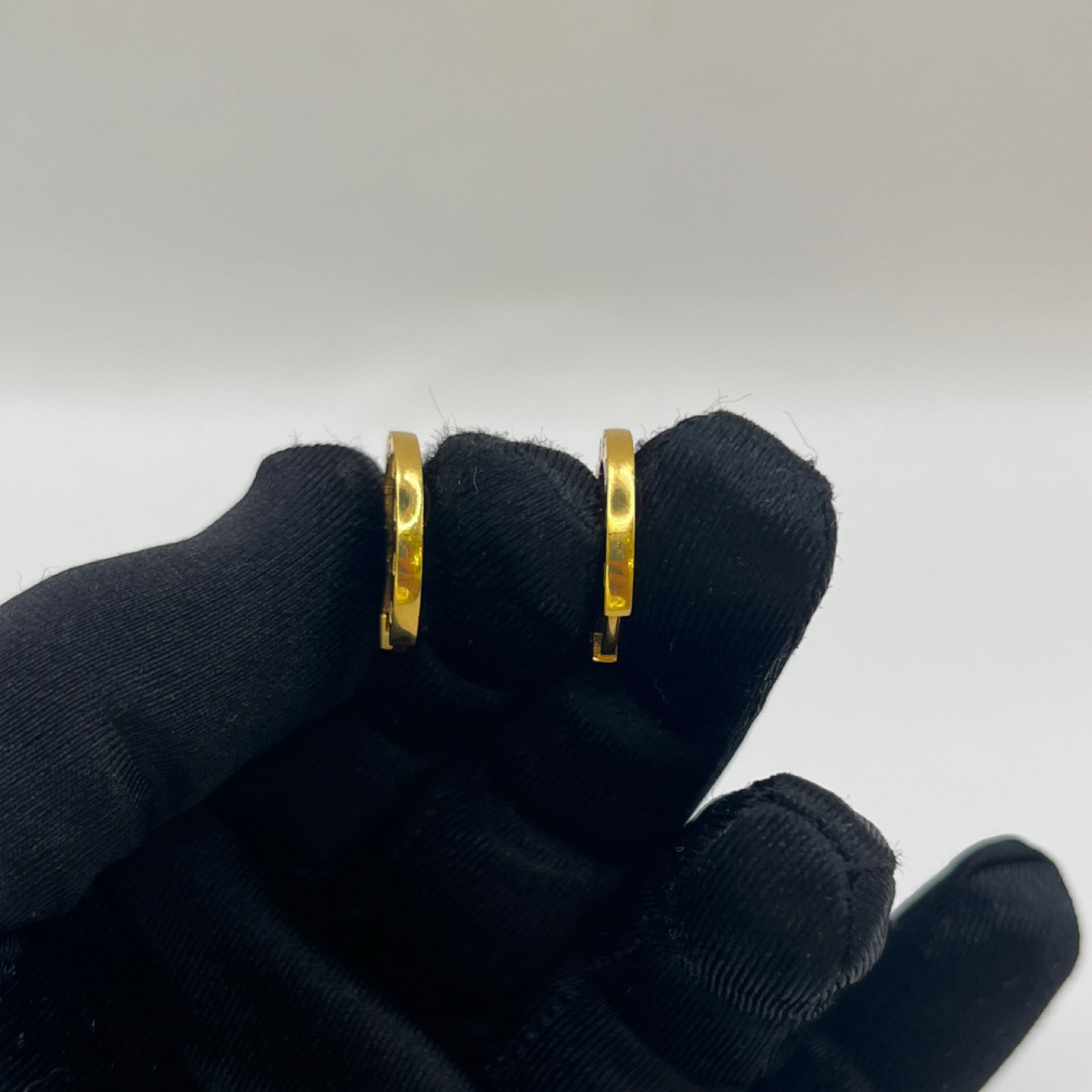 Klasik Model Altın Küpe Halka 22 Ayar 3.70gr - K01284 - Fotoğraf 1