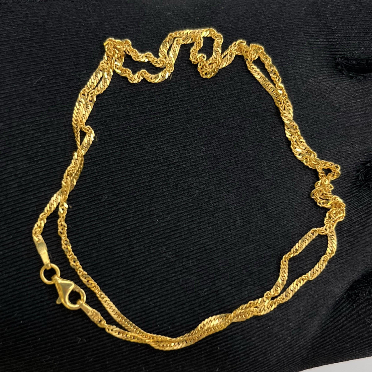 Singapur Altın Kolye 22 Ayar 3.00gr 50 CM - Z00264 - Fotoğraf 4
