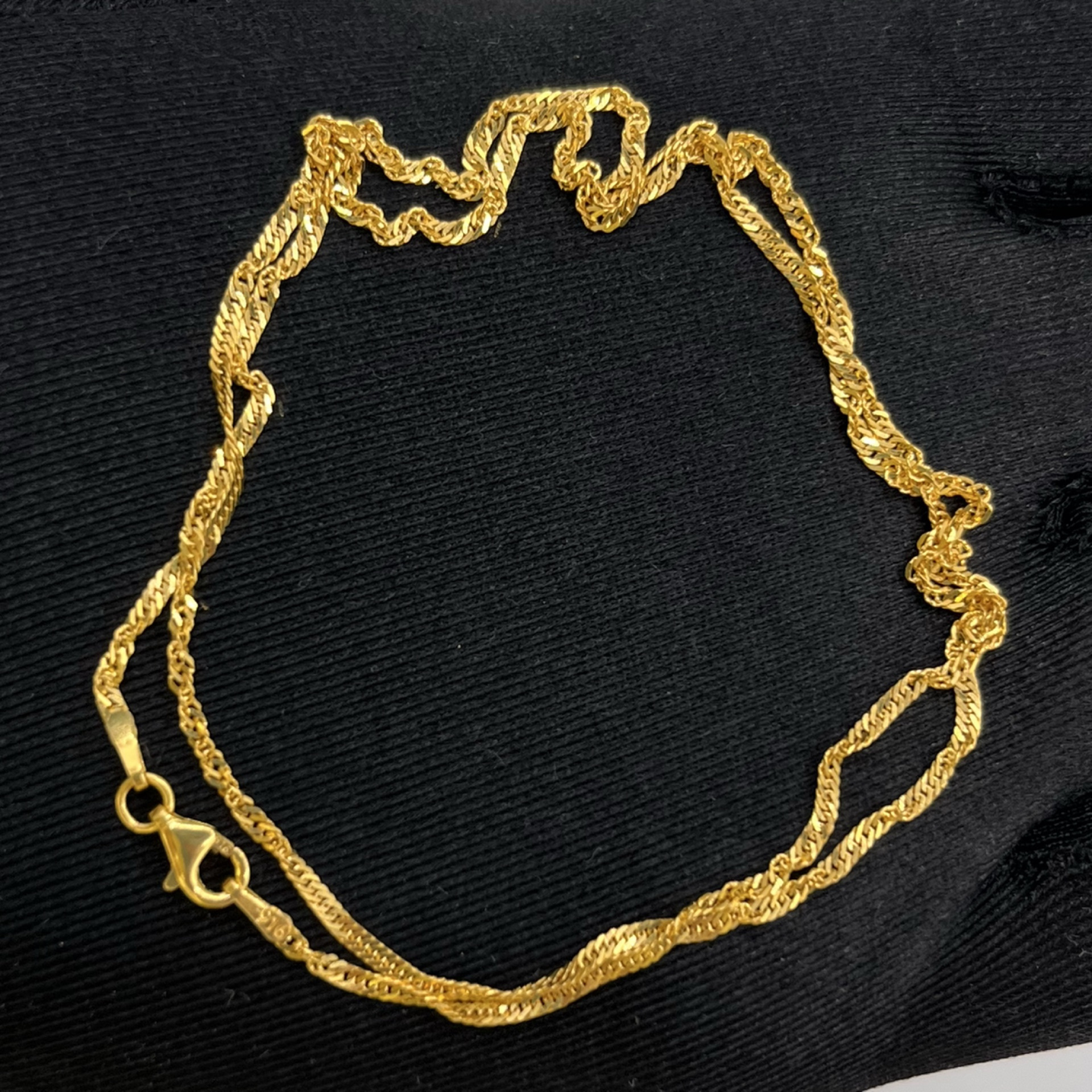 Singapur Altın Kolye 22 Ayar 3.06gr 50 CM - Z00266 - Fotoğraf 4