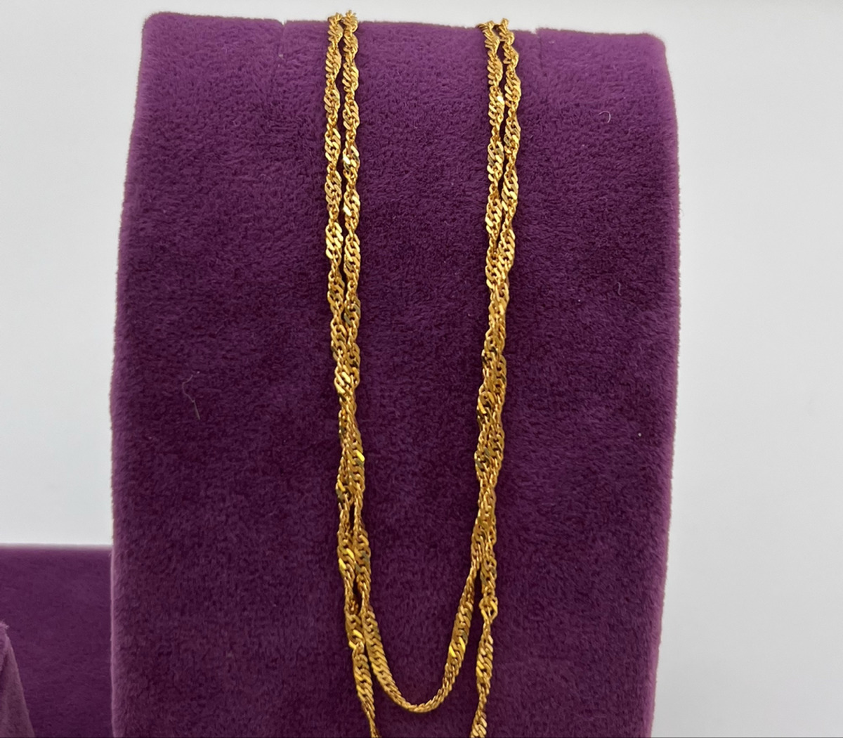 Singapur Altın Kolye 22 Ayar 3.06gr 50 CM - Z00266 - Fotoğraf 5