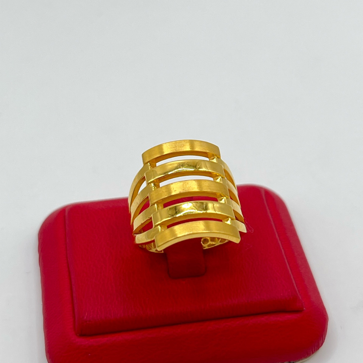 Beş Sıralı Kaburga Altın Yüzük 22 Ayar 5.49gr 19 - Y01441 - Fotoğraf 4