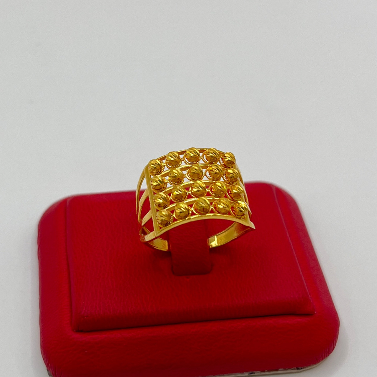 Piramit Dorika Kaburga Altın Yüzük 22 Ayar 3.92gr 19 - Y01445 - Fotoğraf 4