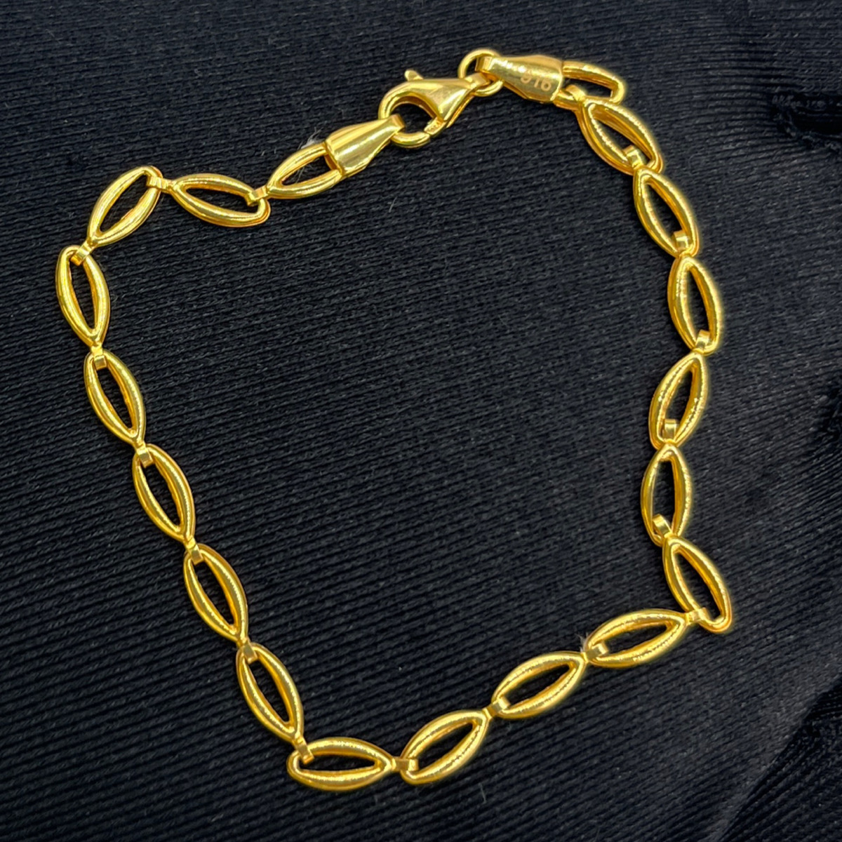 Oval Halka Altın Bileklik 22 Ayar 2.86gr 18 CM - F00248 - Fotoğraf 4