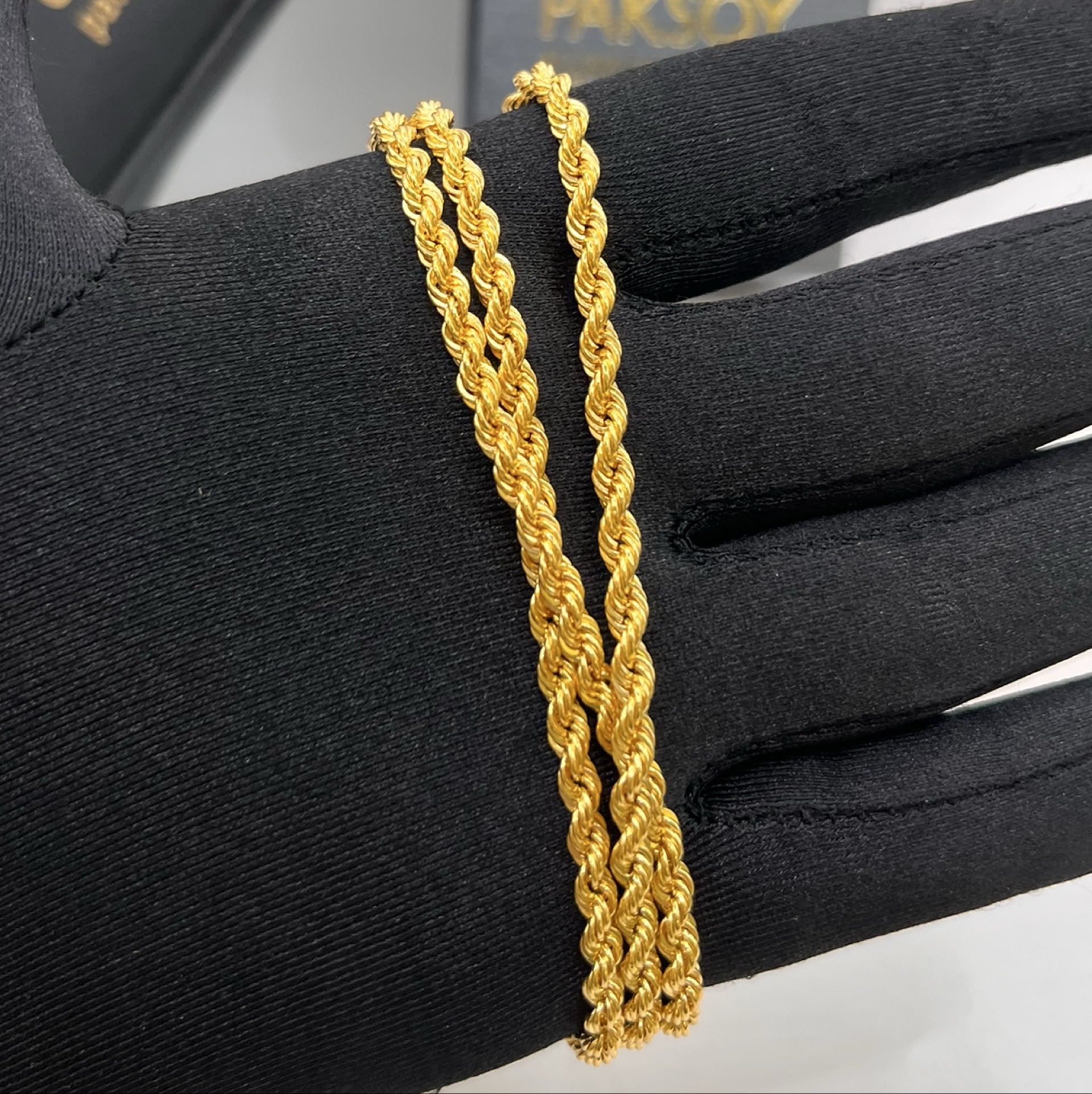 Halat Örgülü Altın Kolye 22 Ayar 4.74gr 60 CM - Z00276 - Fotoğraf 1