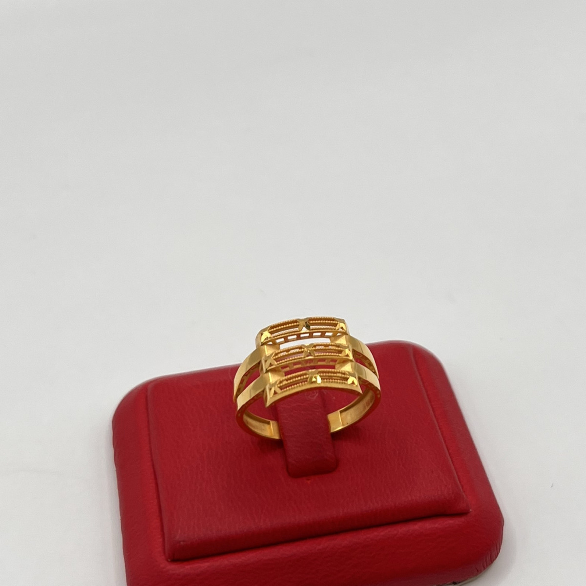 3 Sıra Kaburga Altın Yüzük 22 Ayar 3.16gr 19 - Y01463 - Fotoğraf 4
