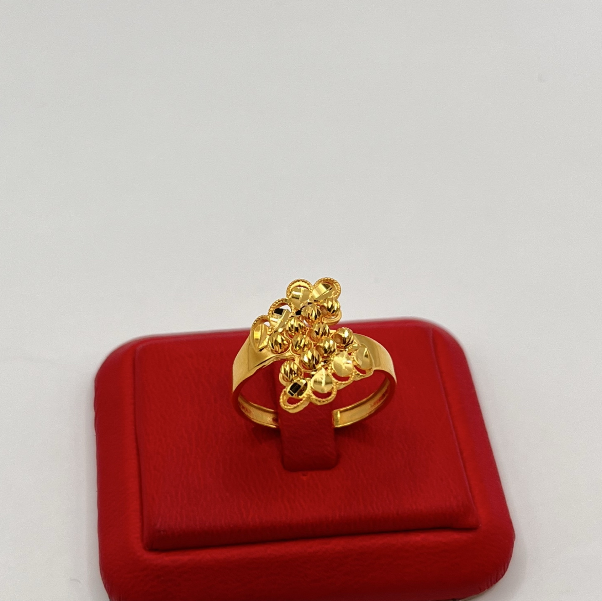 Üçlü Çiçek Dorika Altın Yüzük 22 Ayar 3.49gr 20 - Y01476 - Fotoğraf 4