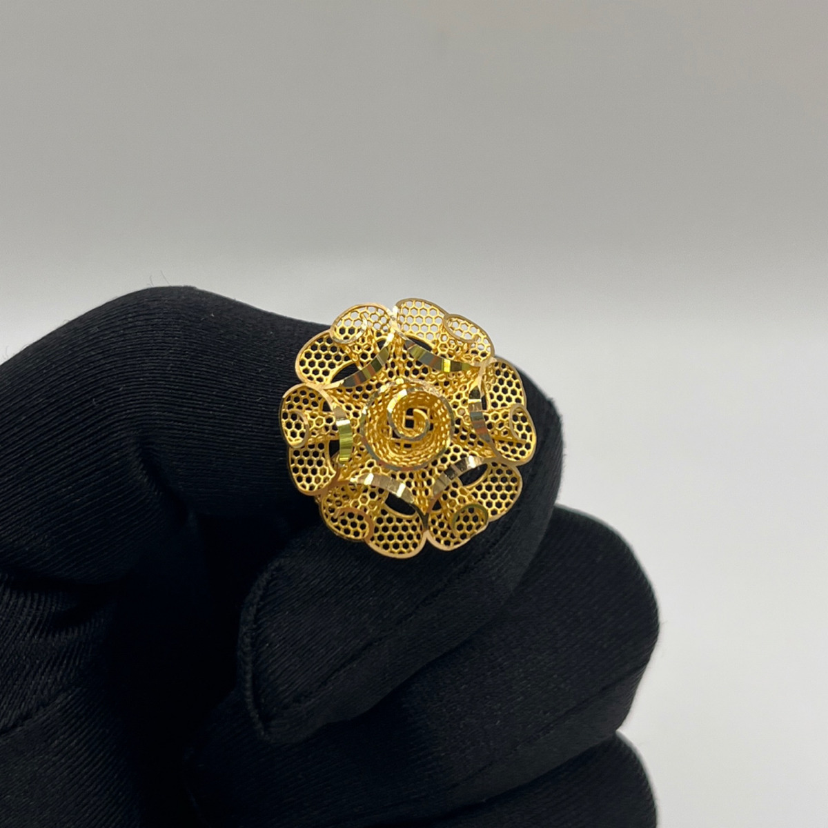 Telkari Örgü Altın Yüzük 22 Ayar 4.04gr 18 - Y01479 - Fotoğraf 1