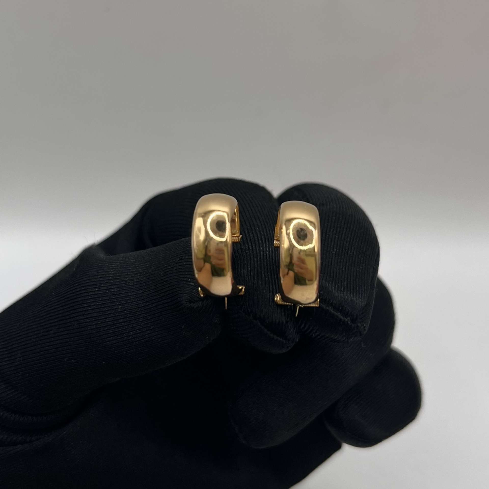 Düz Altın Küpe 22 Ayar 3.66gr - K01320 - Fotoğraf 1