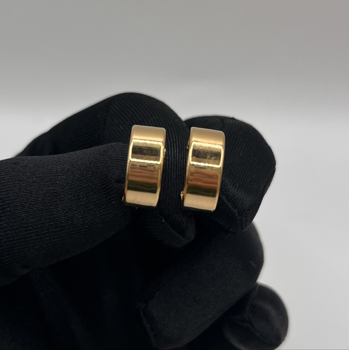 Düz Altın J Küpe 22 Ayar 3.87gr - K01322 - Fotoğraf 1