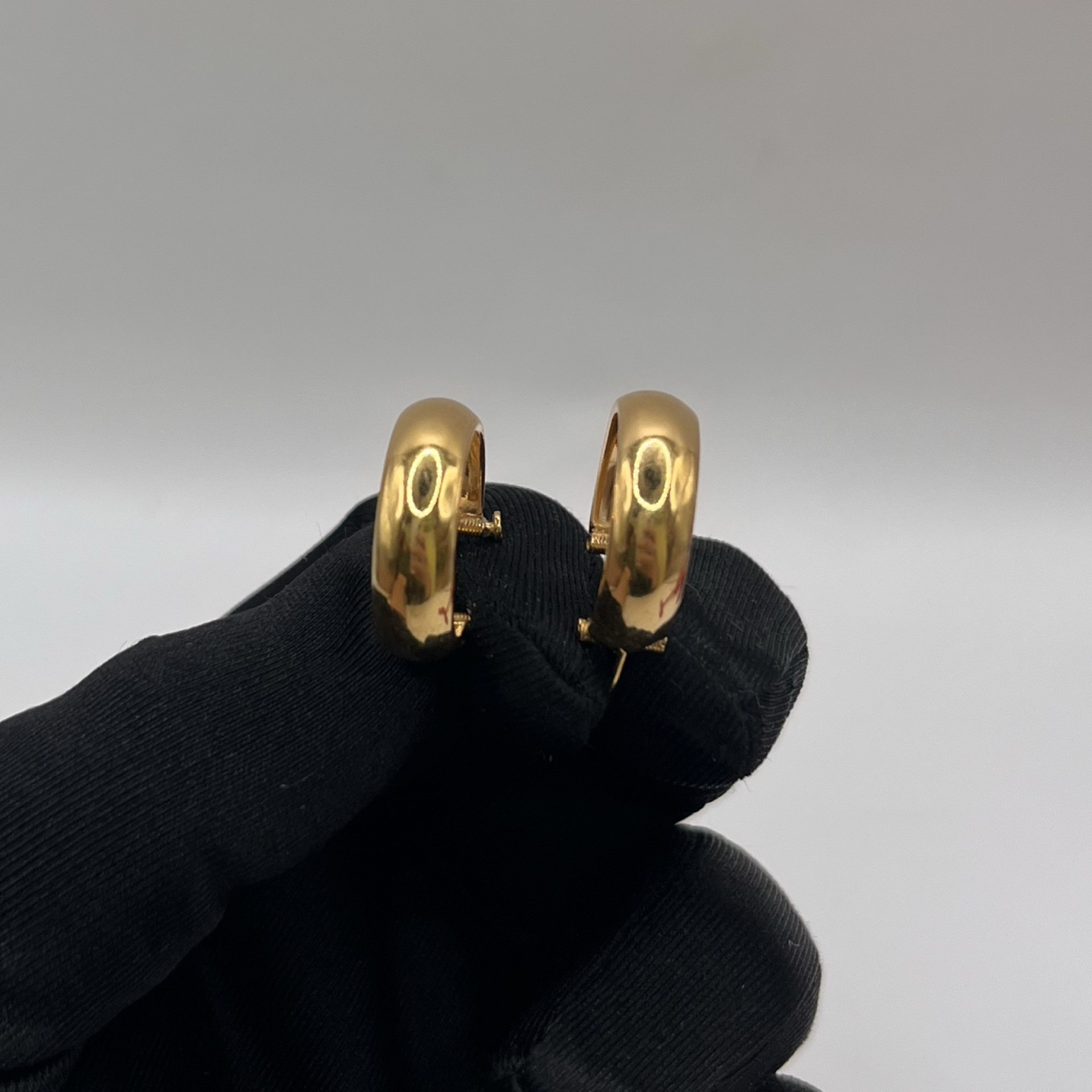 Düz Altın Küpe 22 Ayar 4.48gr - K01324 - Fotoğraf 1